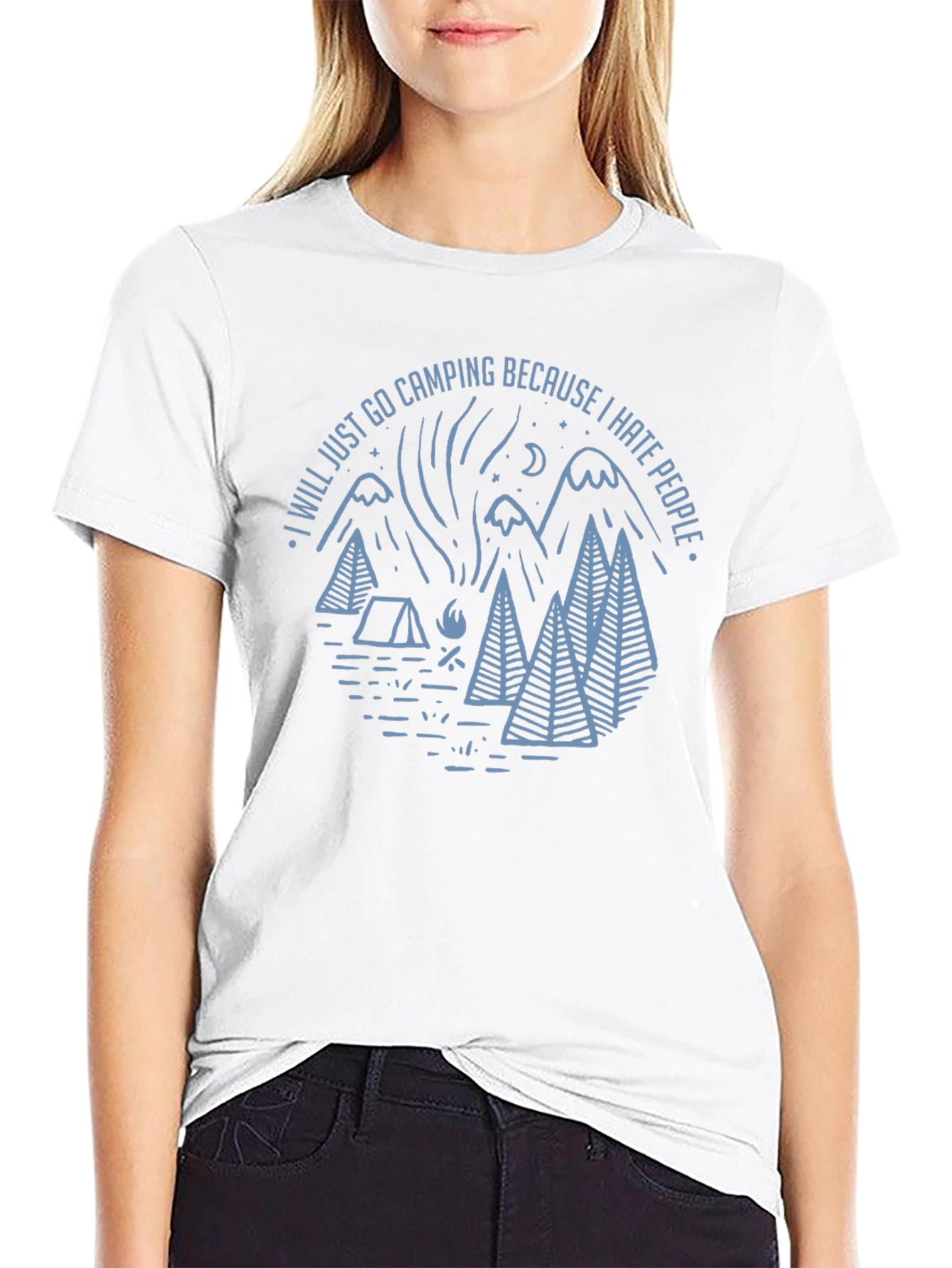 Camping Graphic T-Shirt: I Hate People