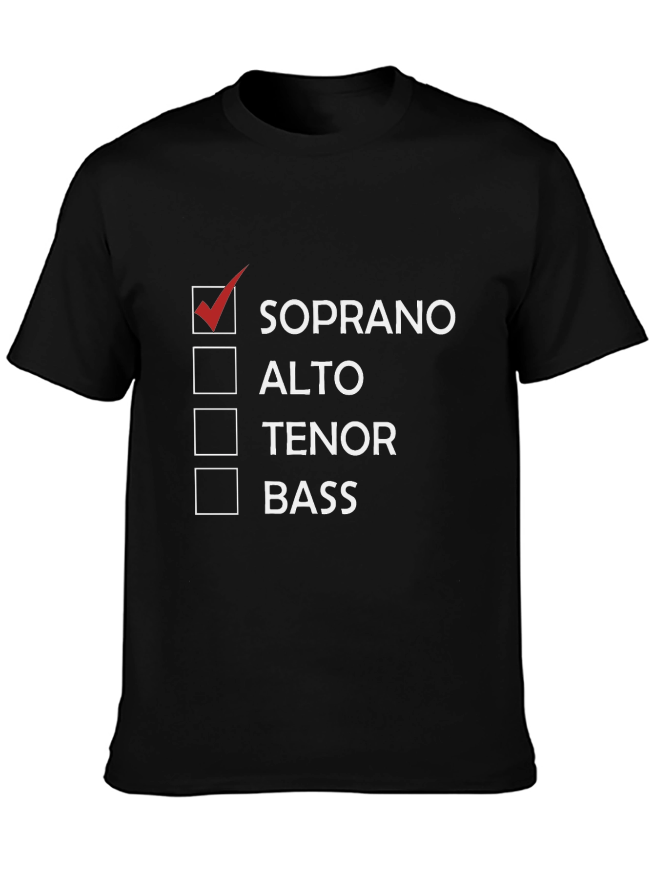 Soprano Voice T-Shirt Choir Singer Tee