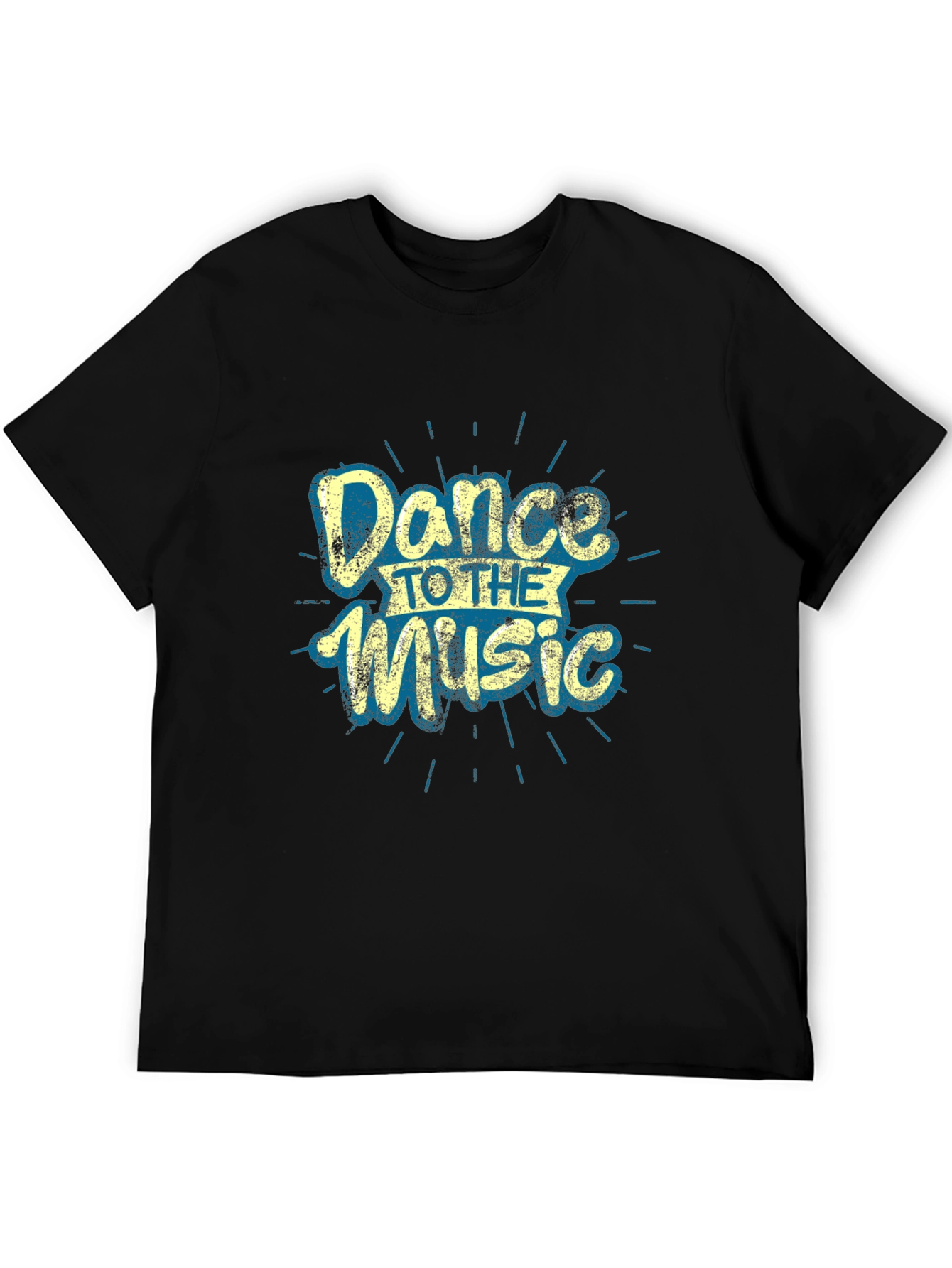 Dance to the Music Graphic Tee - Black