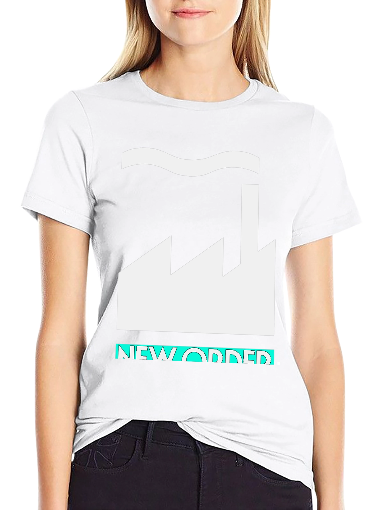 New Order Factory Graphic T-Shirt - Black