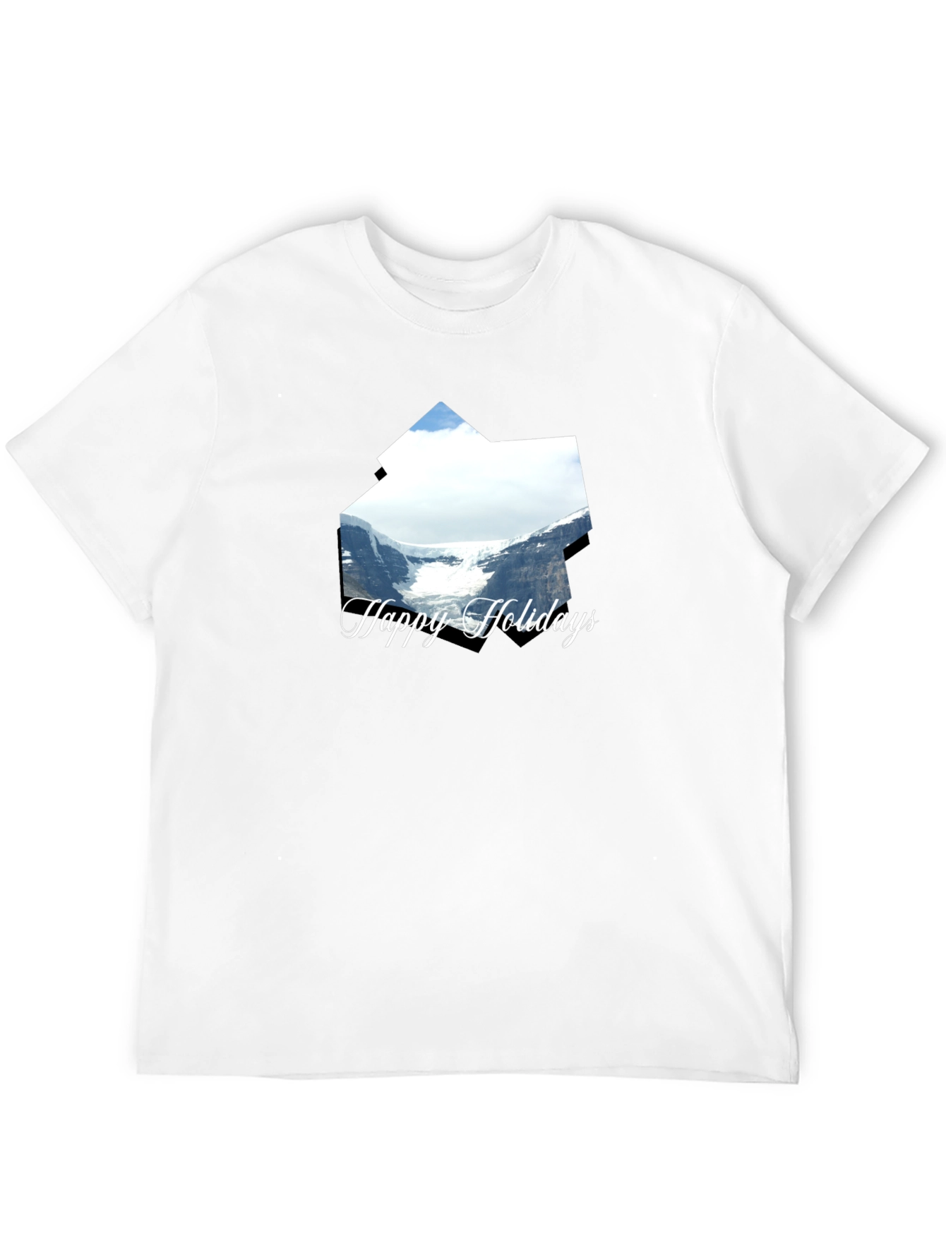 Happy Holidays Glacier T-Shirt - Black