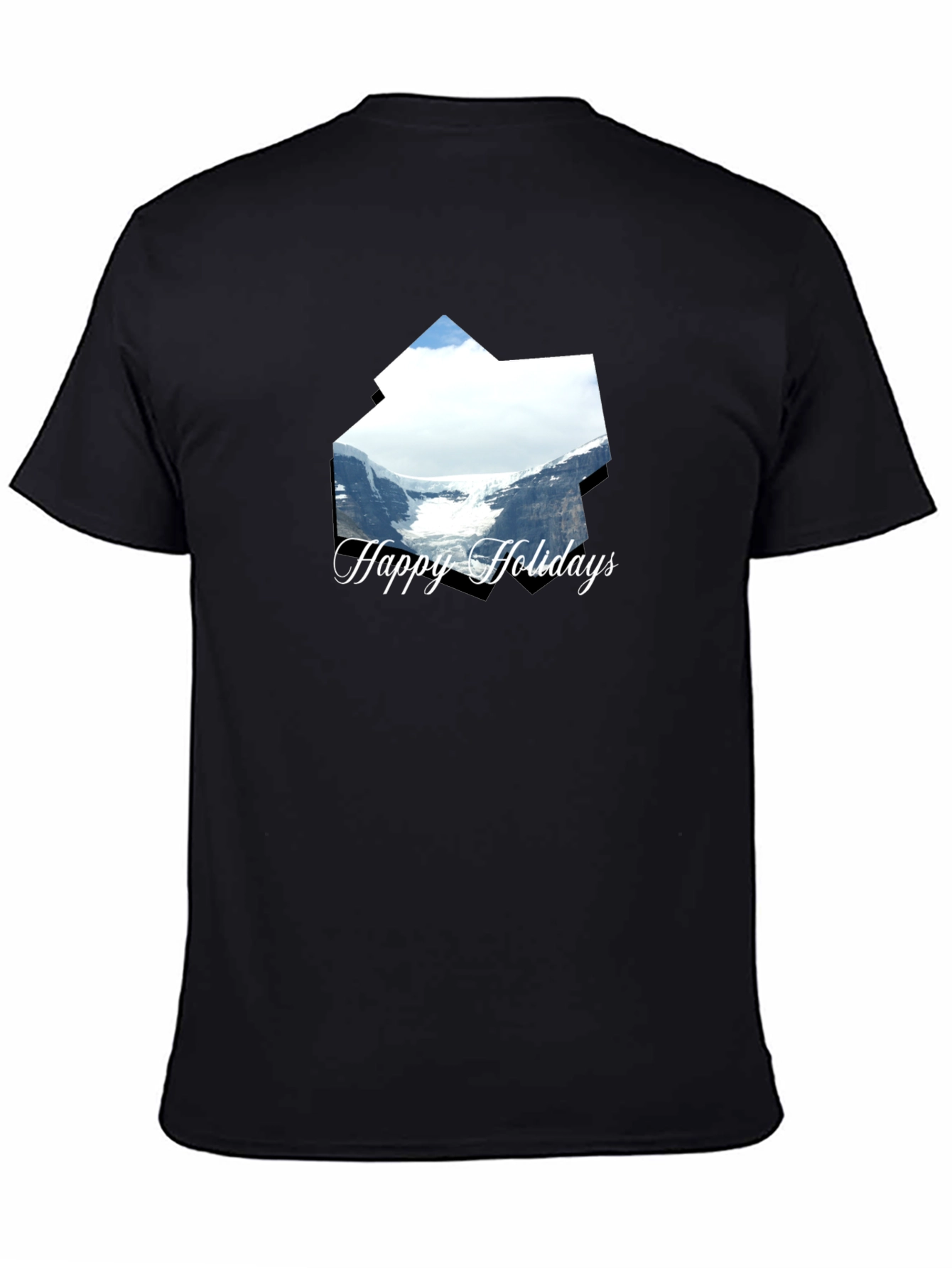 Happy Holidays Glacier T-Shirt - Black