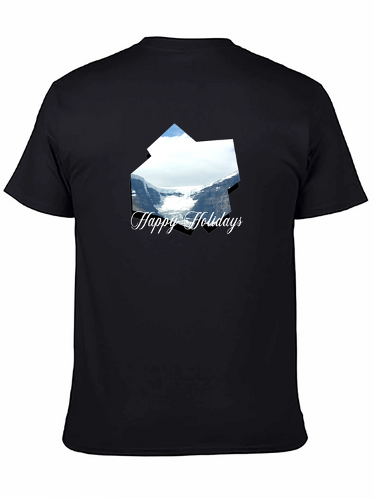 Happy Holidays Glacier T-Shirt - Black