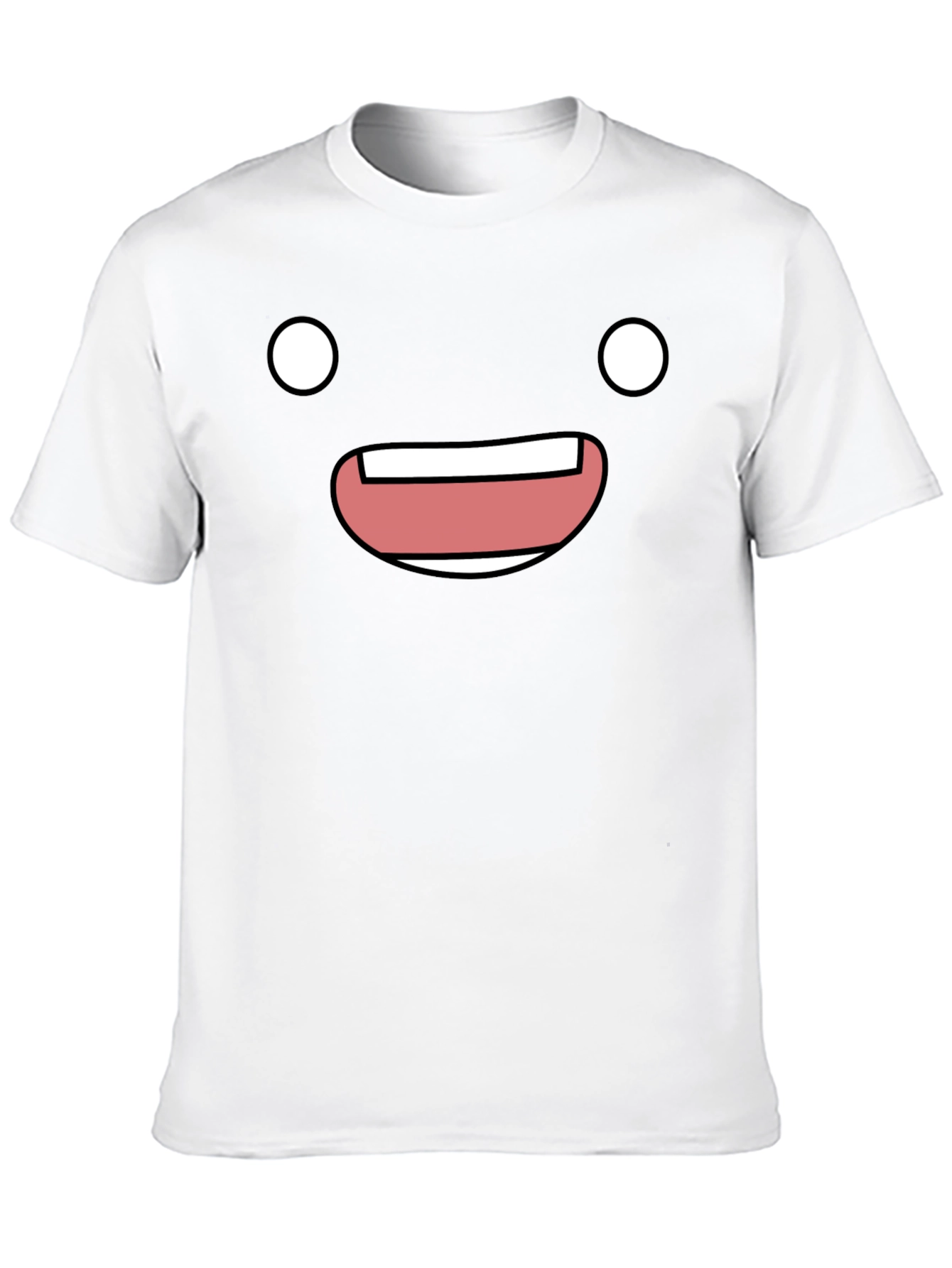 Happy Face Graphic Tee - Soft Cotton Comfort