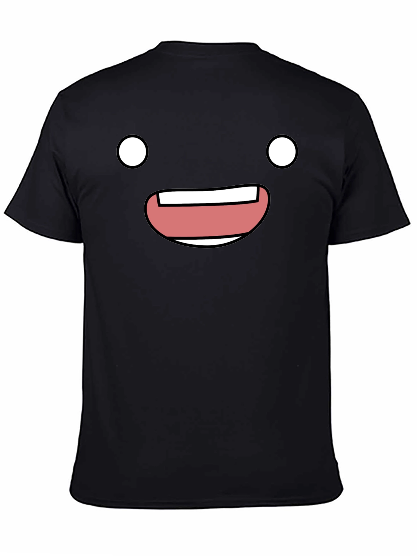 Happy Face Graphic Tee - Soft Cotton Comfort