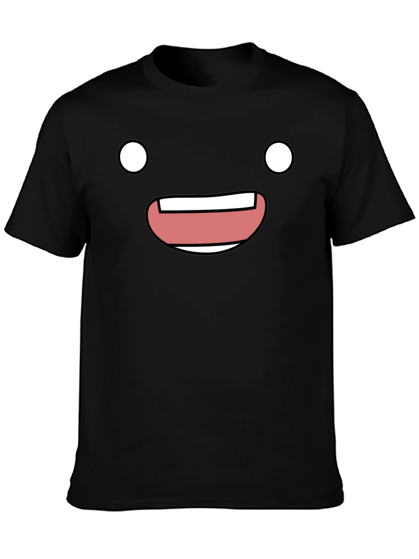 Happy Face Graphic Tee - Soft Cotton Comfort