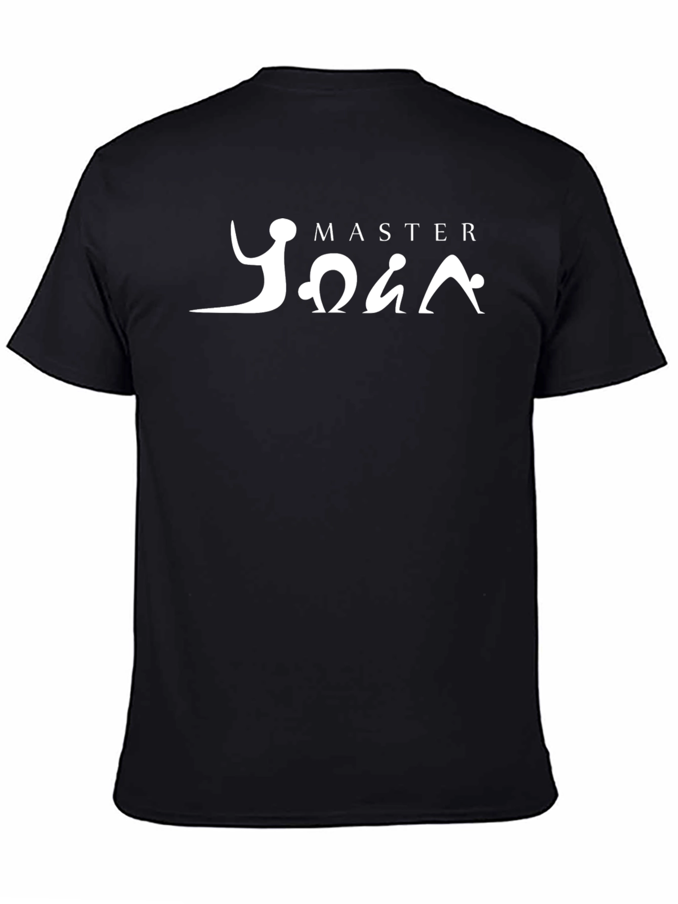 Master Yoga Black T-Shirt Funny Graphic Tee