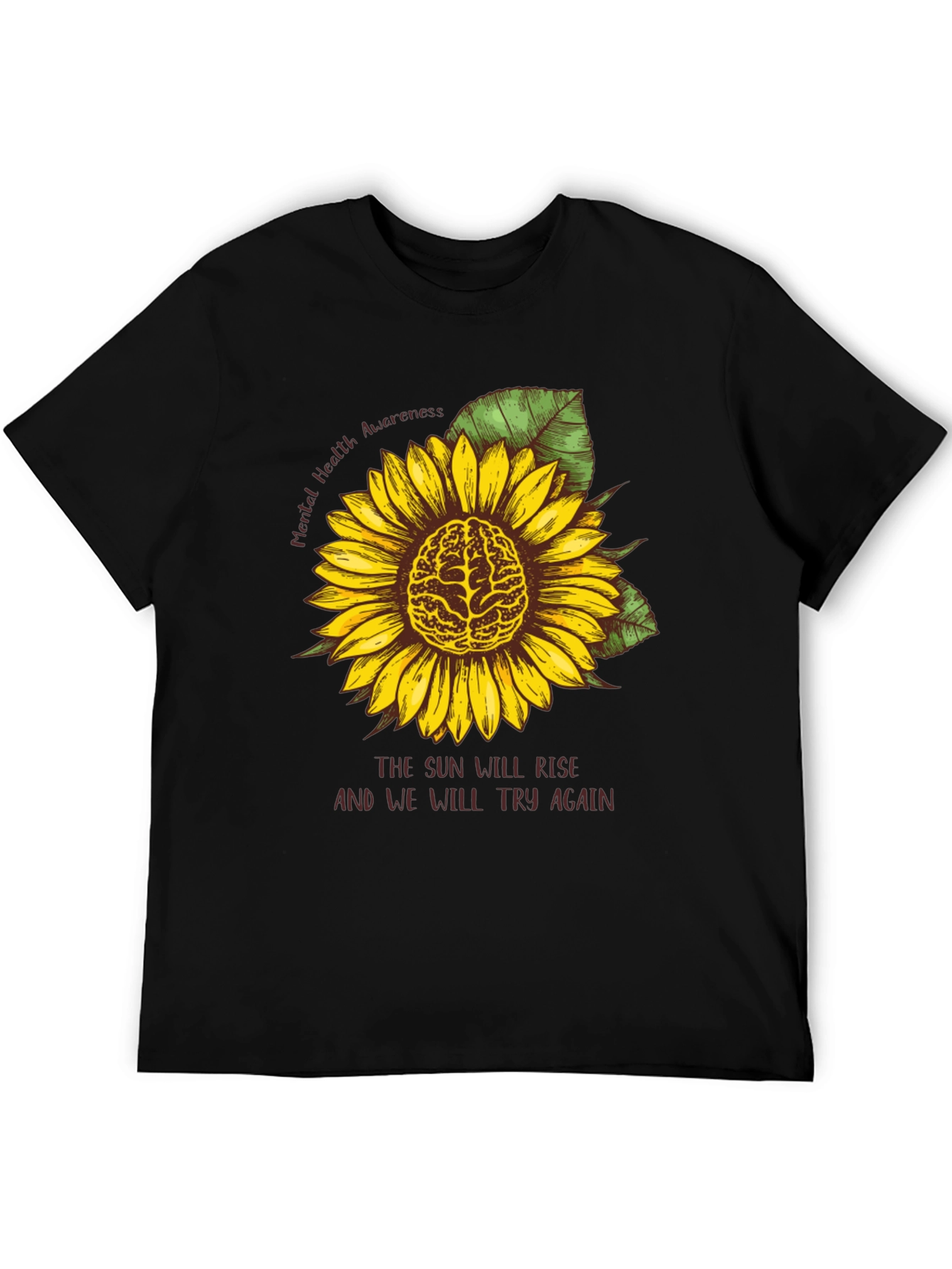 Mental Health Awareness Sunflower Tee