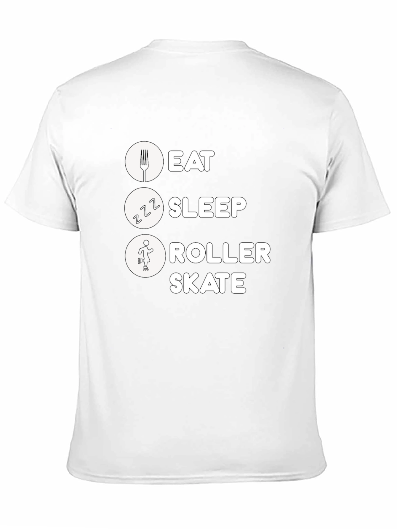 Eat Sleep Roller Skate Graphic Tee