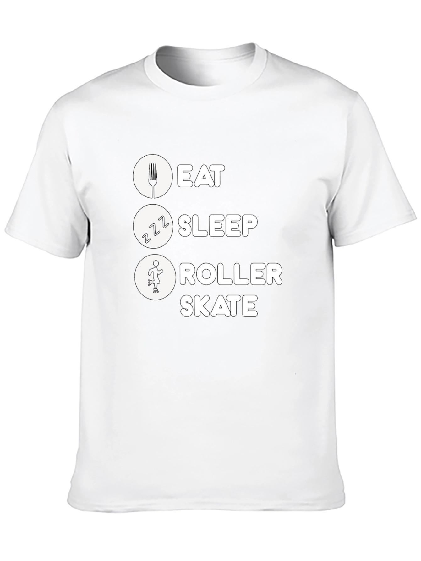 Eat Sleep Roller Skate Graphic Tee
