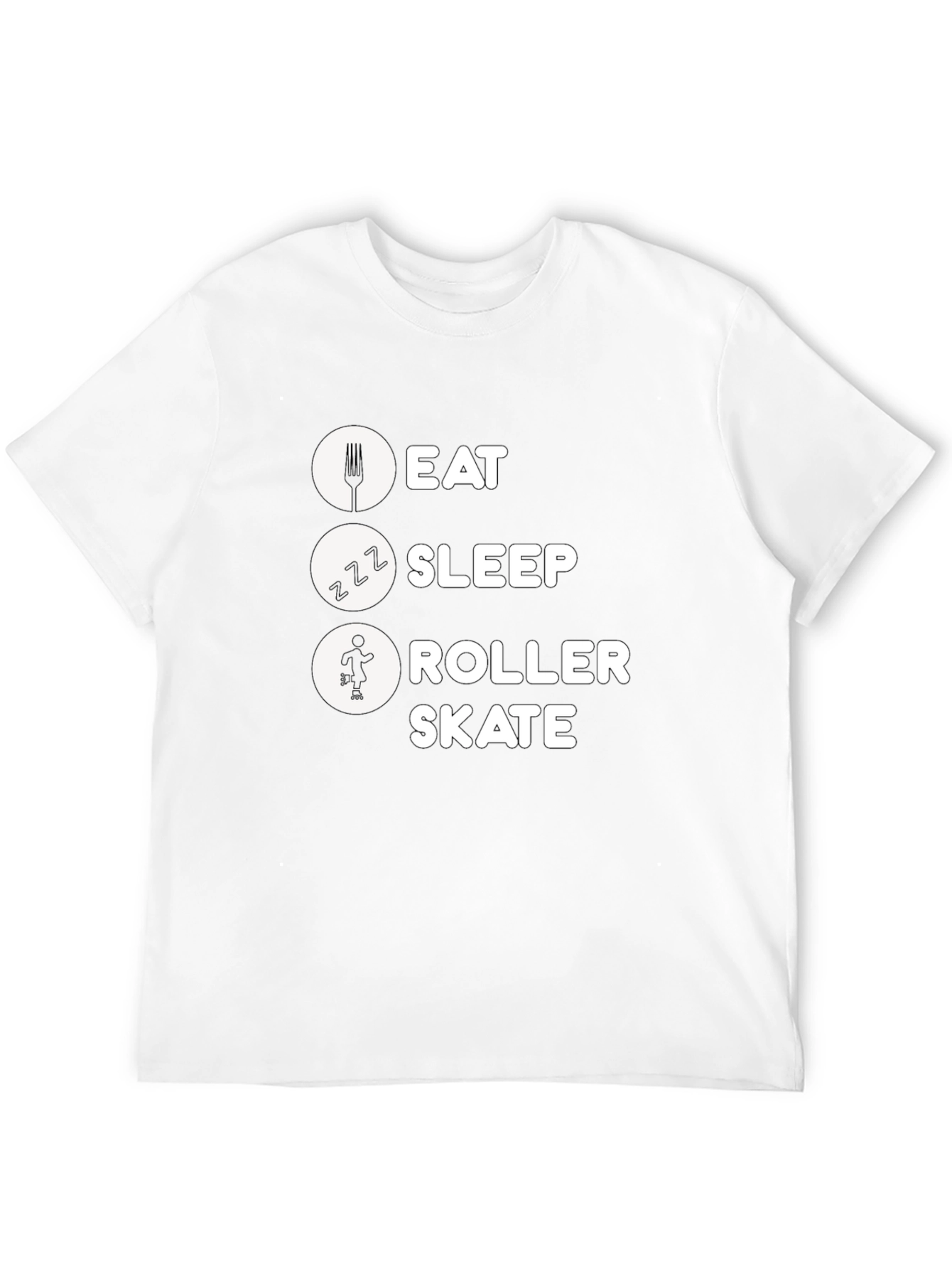 Eat Sleep Roller Skate Graphic Tee