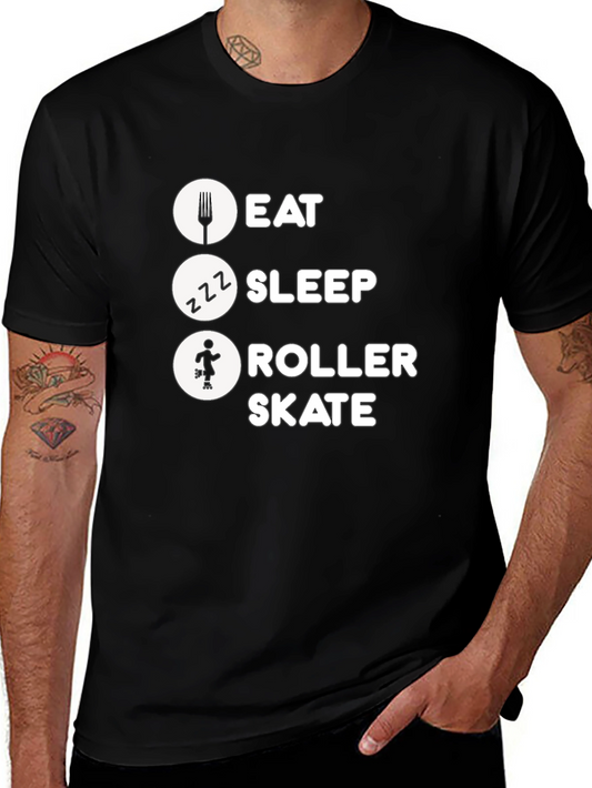 Eat Sleep Roller Skate Graphic Tee