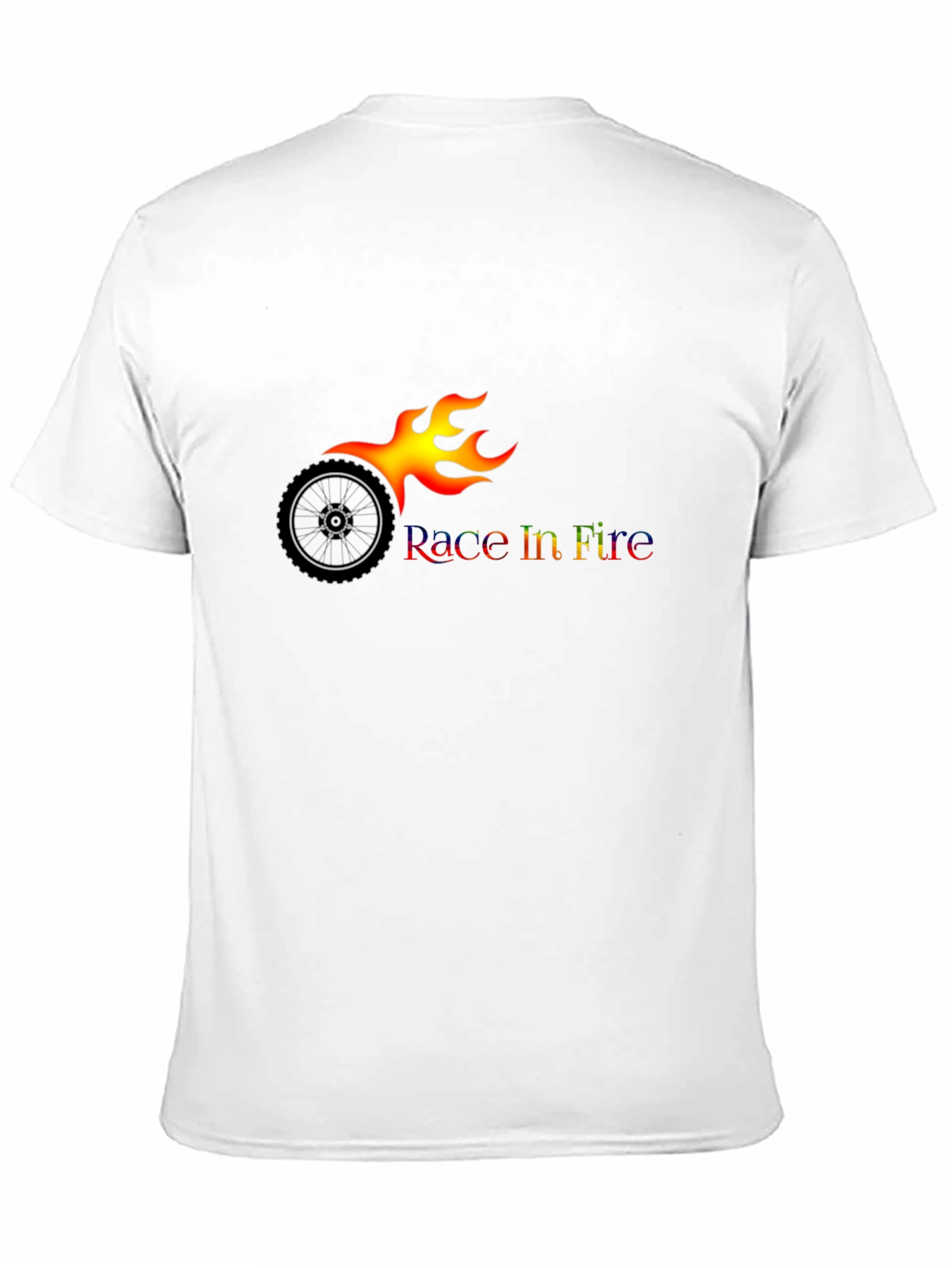 Race In Fire Black T-Shirt