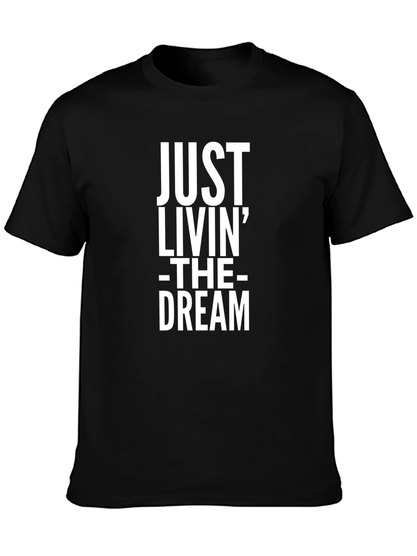 Just Livin The Dream Graphic Tee - Black