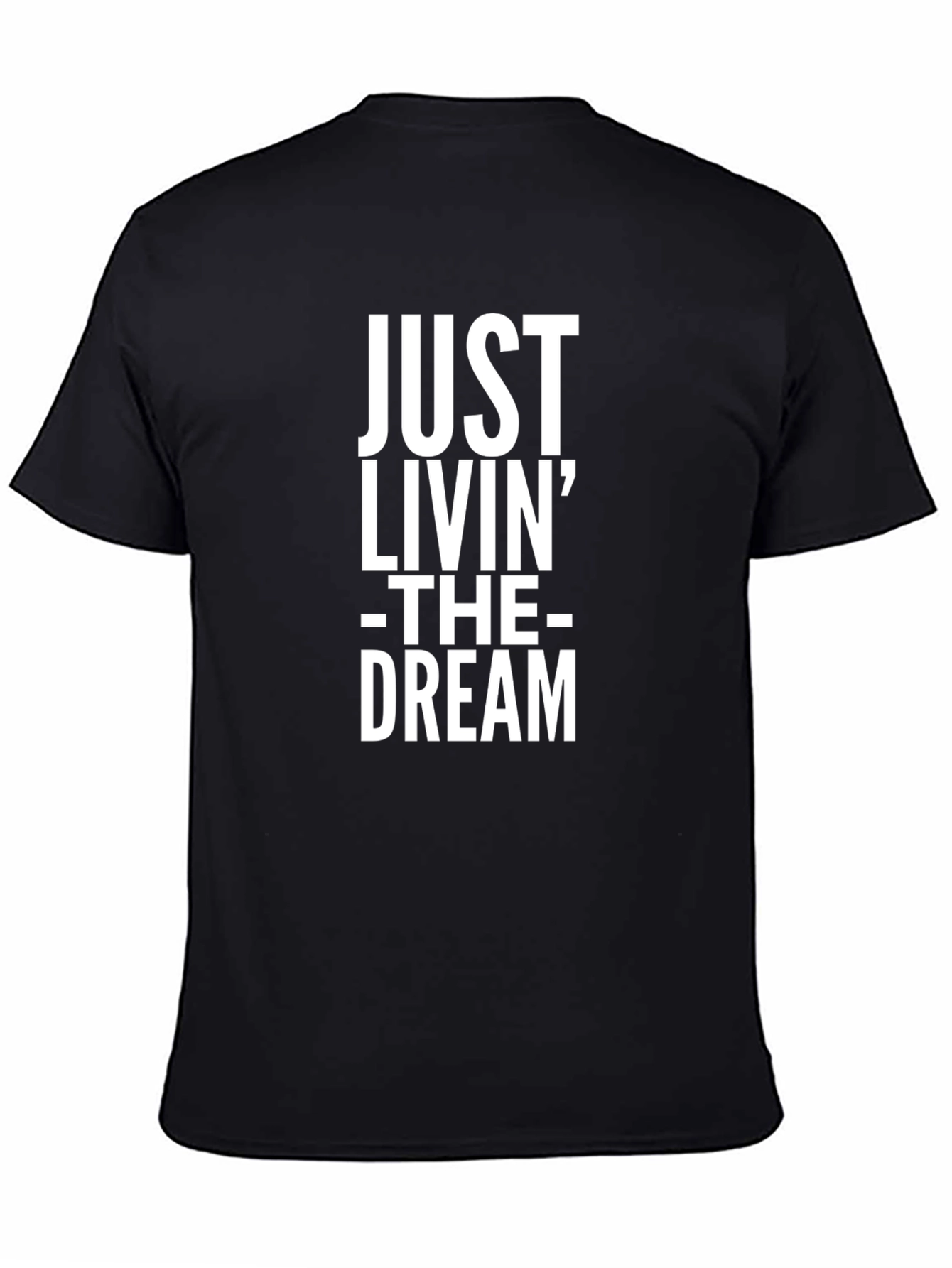 Just Livin The Dream Graphic Tee - Black