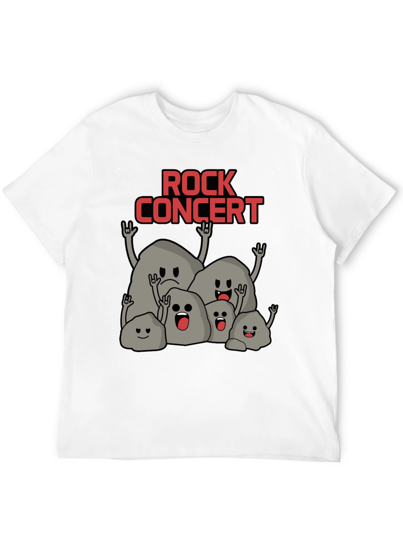 Rock Concert T-Shirt - Funny Stone Band Tee