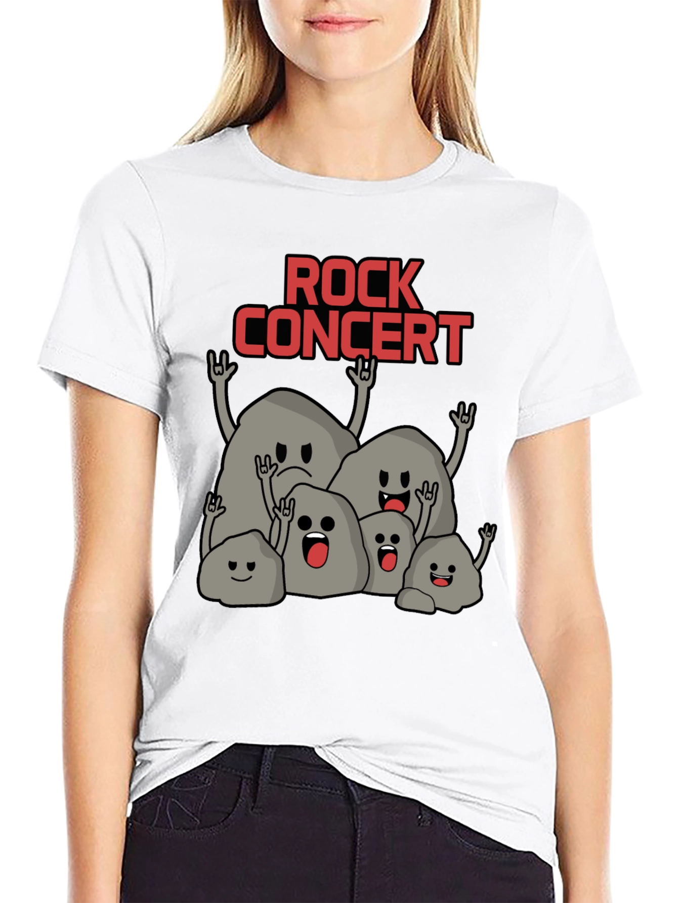 Rock Concert T-Shirt - Funny Stone Band Tee