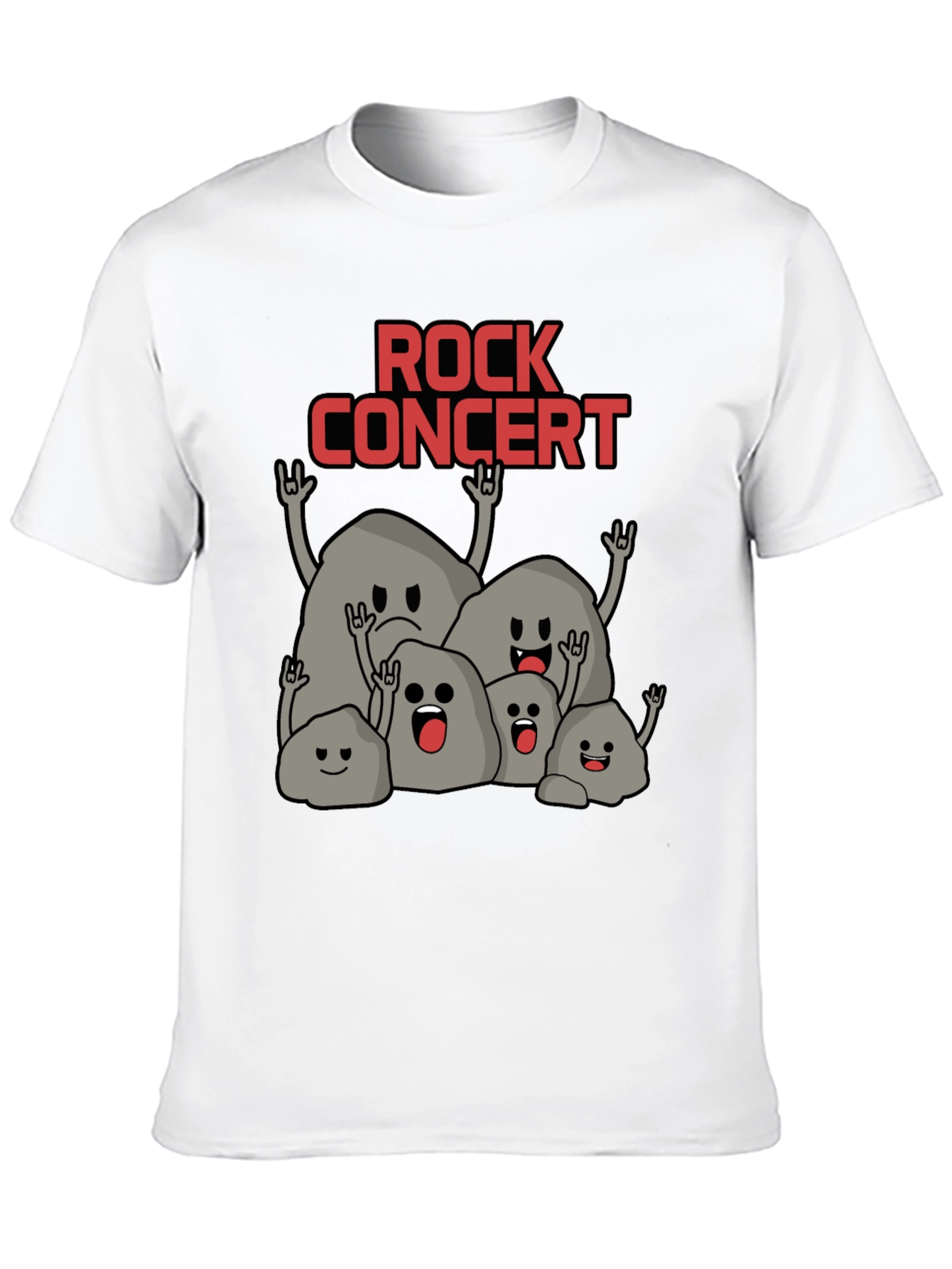 Rock Concert T-Shirt - Funny Stone Band Tee
