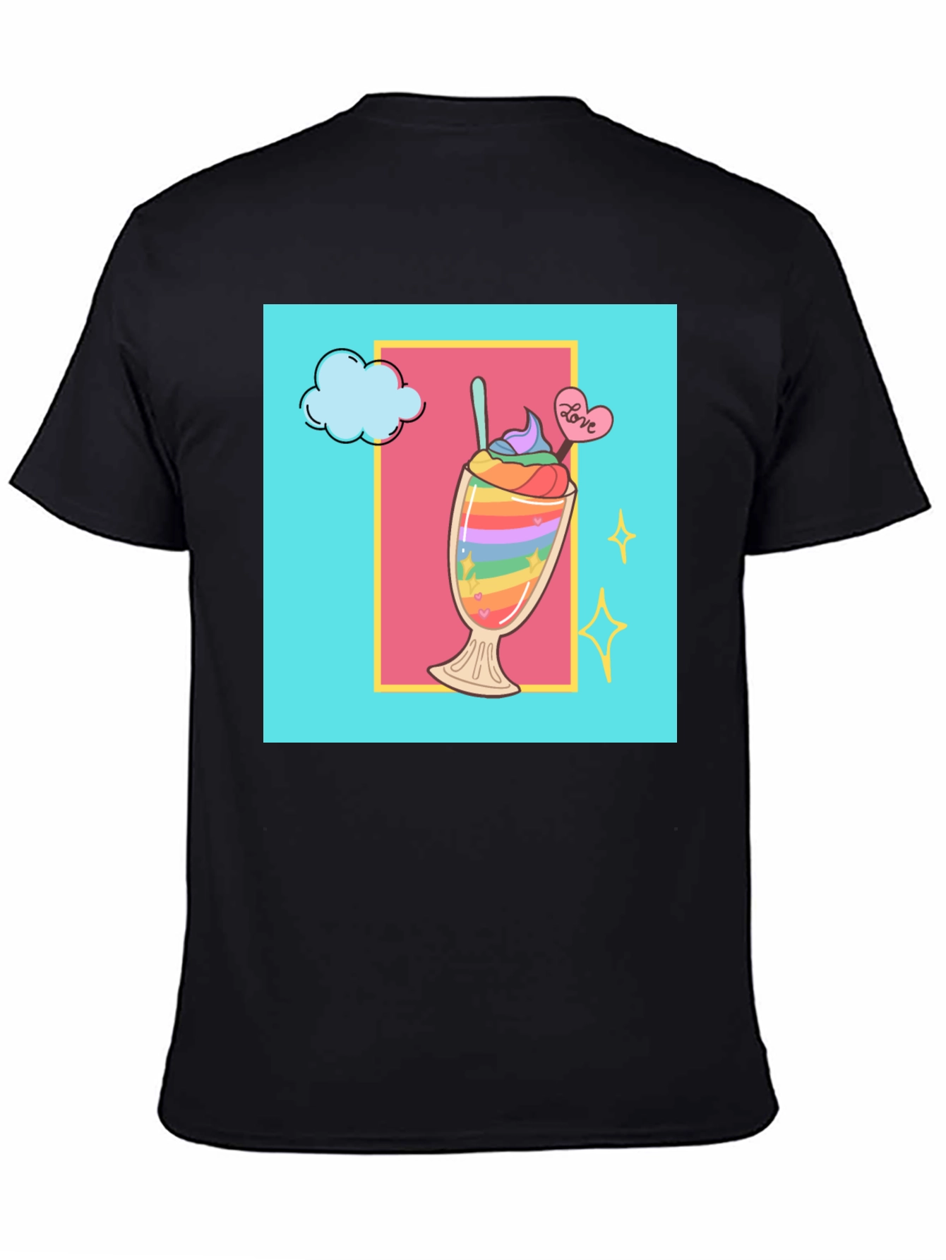 Rainbow Dessert Graphic Tee - Love & Pride Shirt