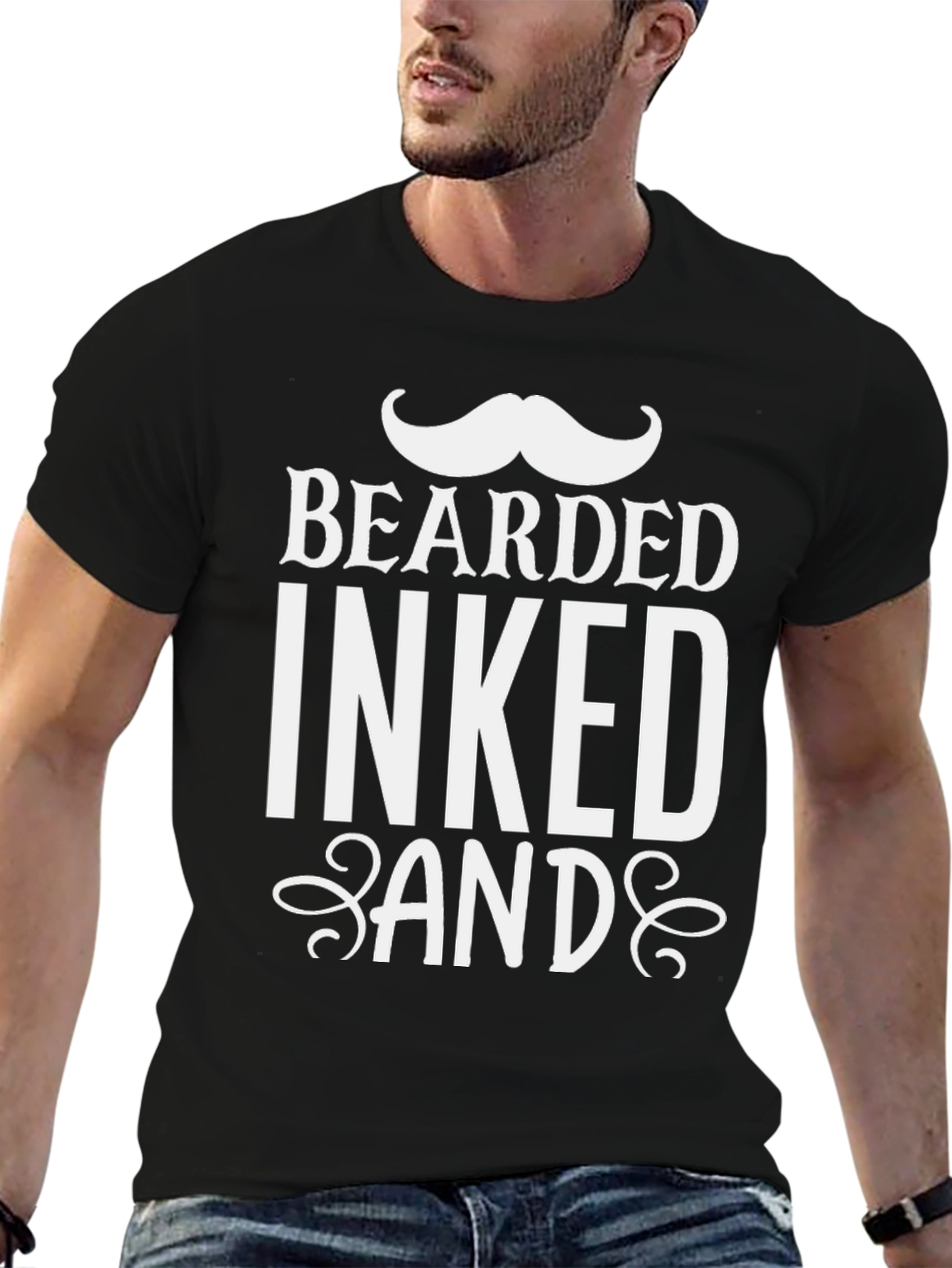 Bearded Inked And Awesome T-Shirt