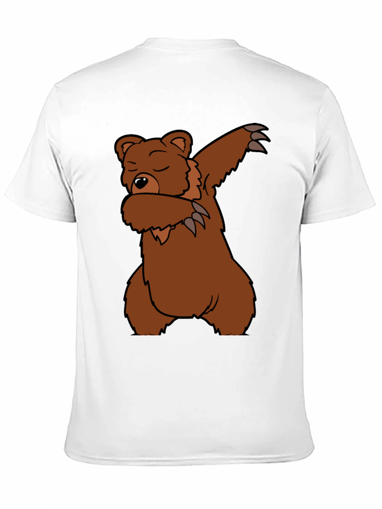 Dabbing Bear Graphic T-Shirt - Black