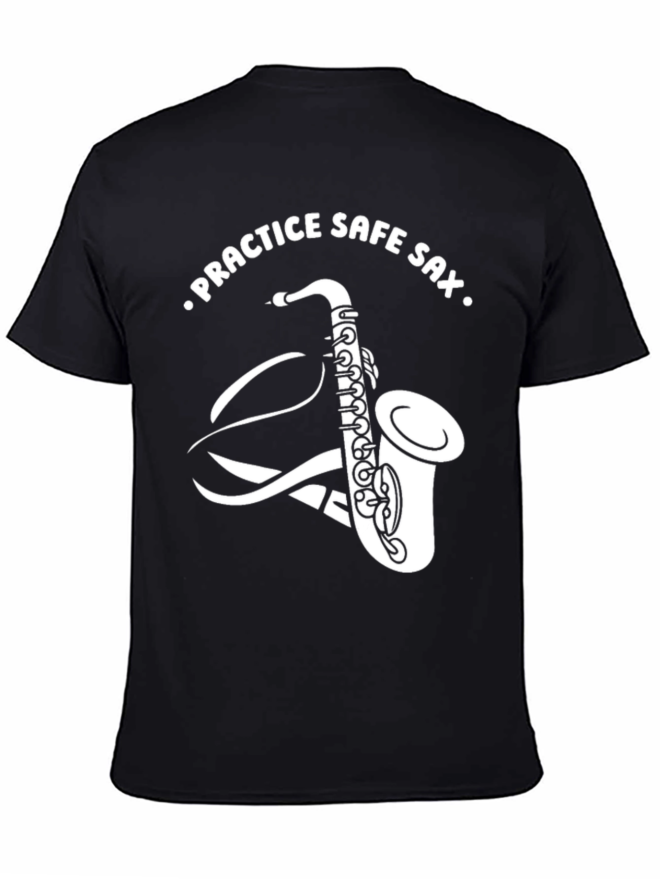 Practice Safe Sax T-Shirt - Funny Music Tee