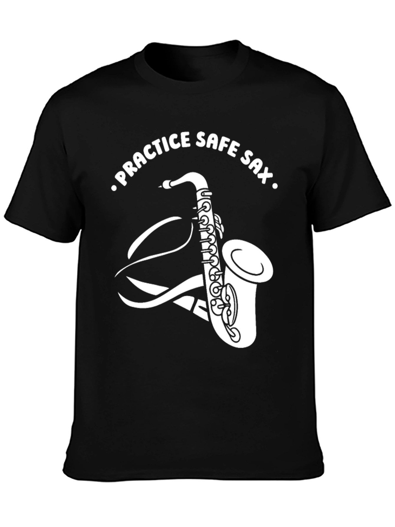 Practice Safe Sax T-Shirt - Funny Music Tee