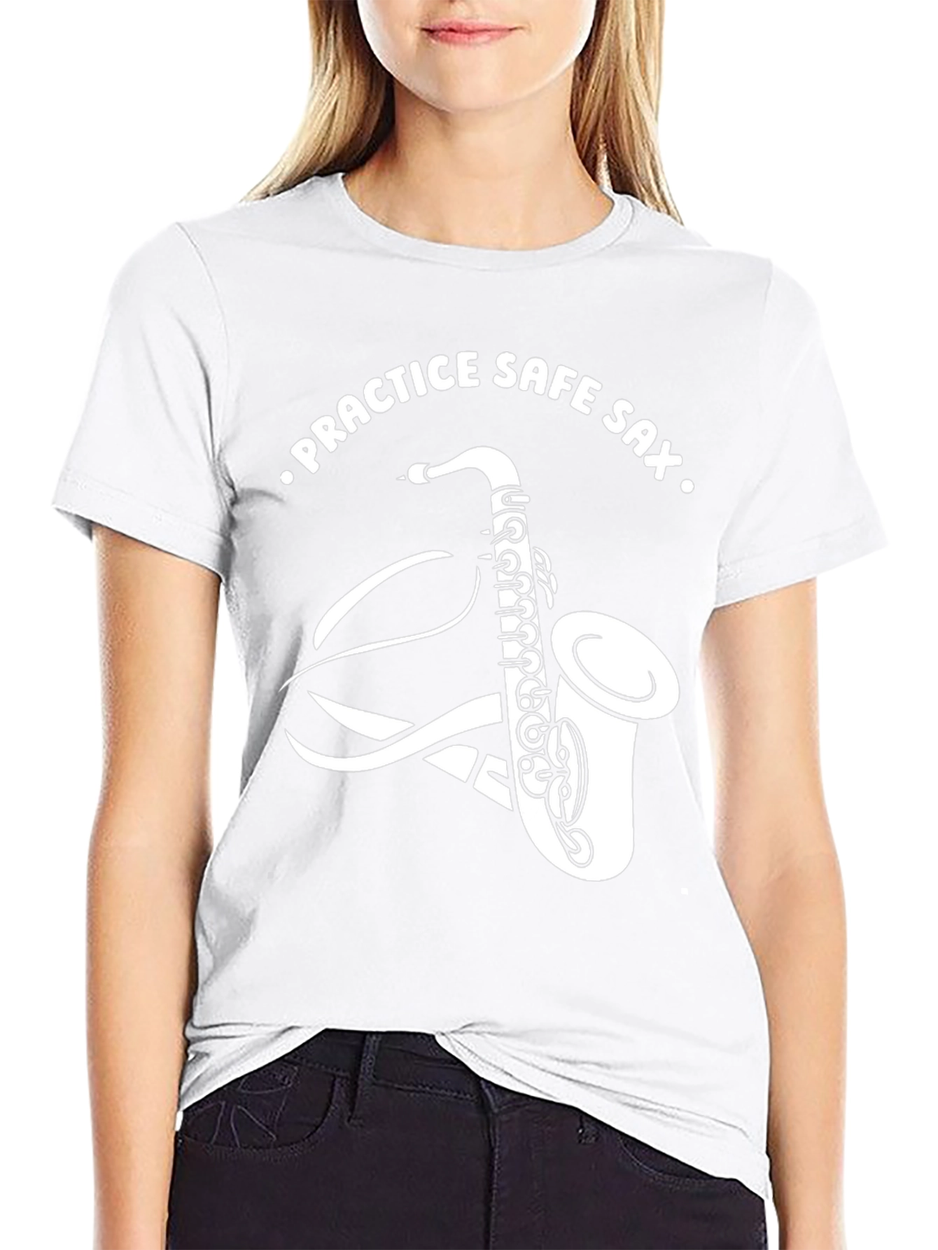 Practice Safe Sax T-Shirt - Funny Music Tee