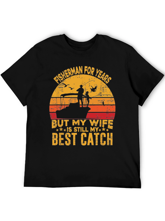 Fisherman Wife Best Catch Graphic Tee