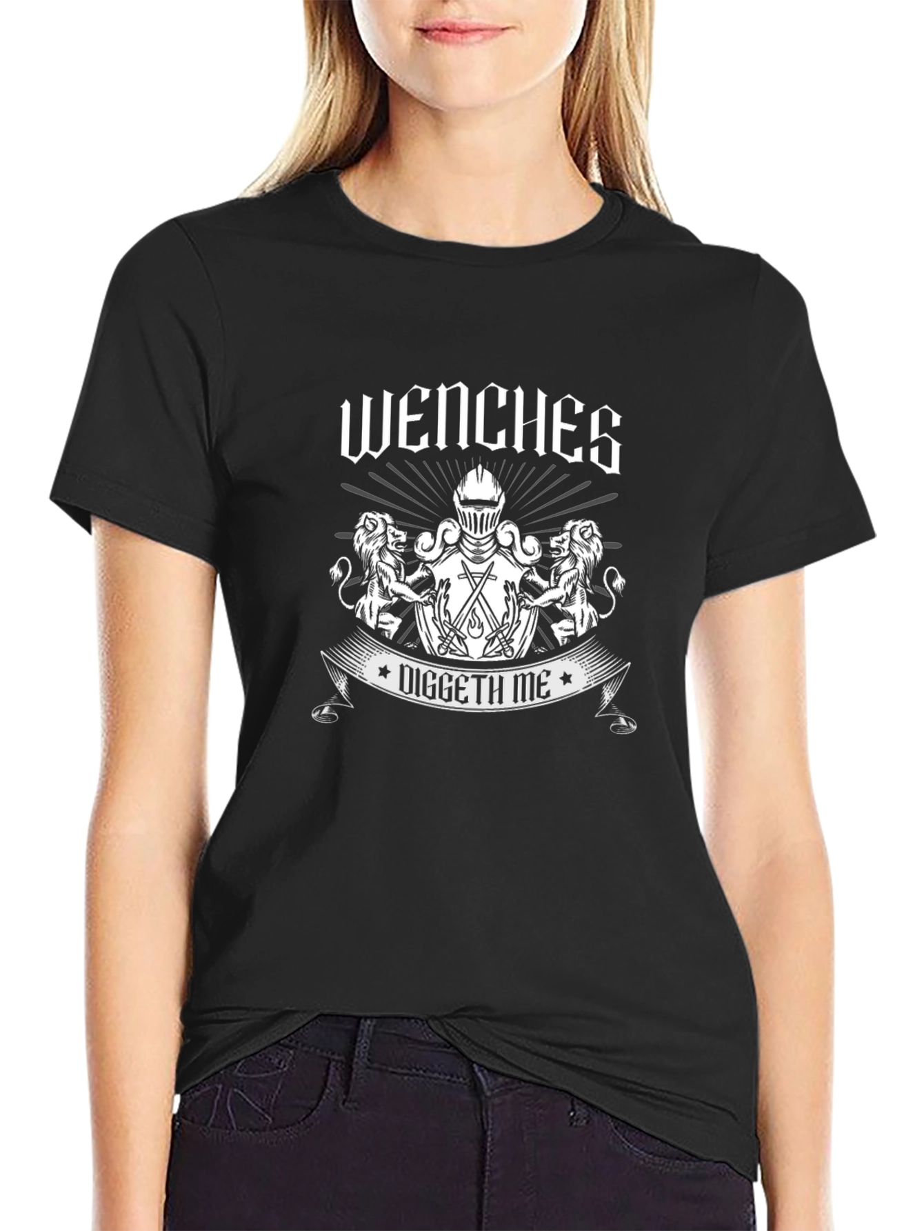Wenches Diggeth Me Black T-Shirt