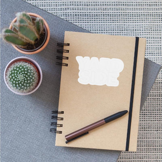 YardSide font logo black white color