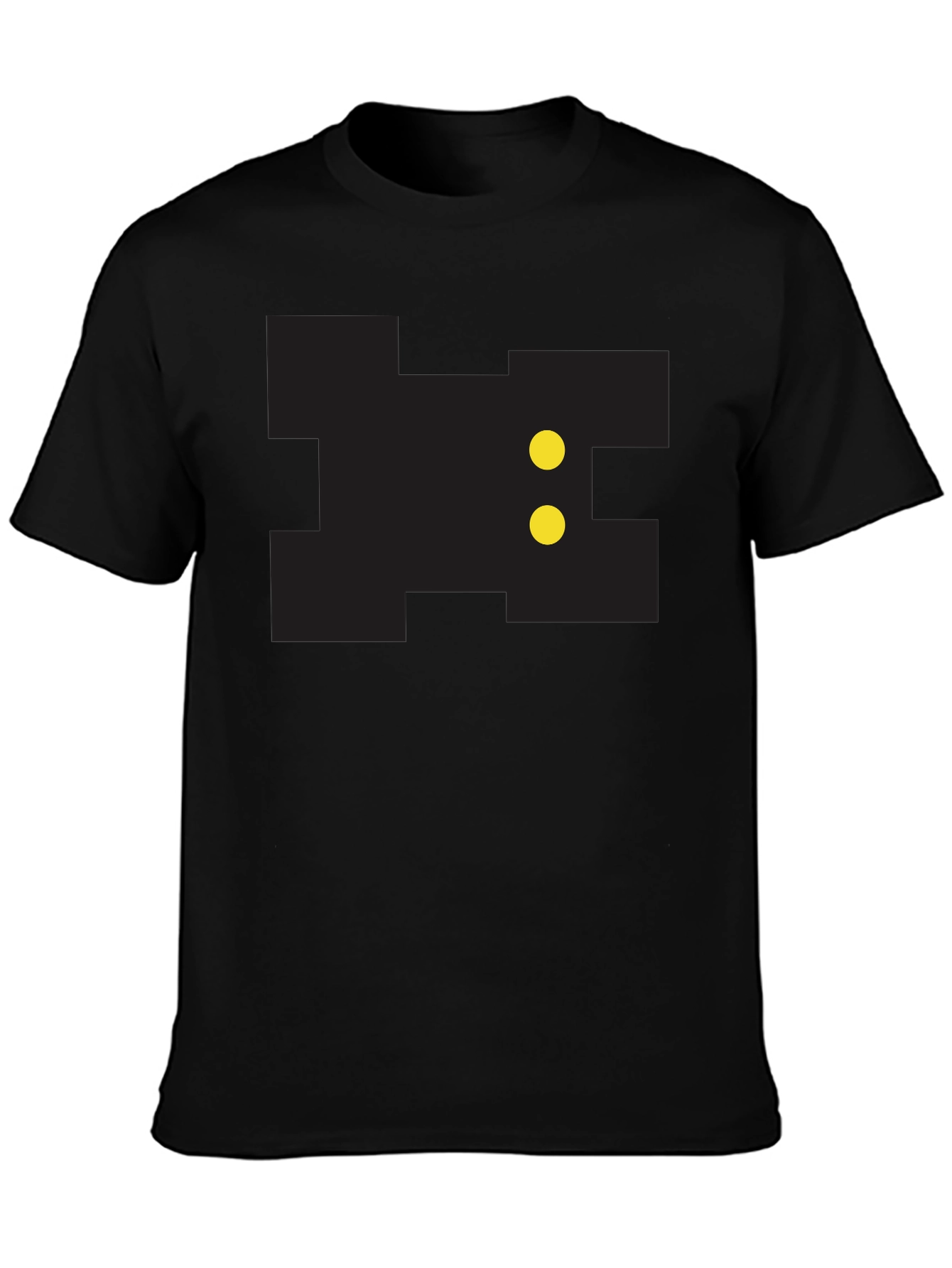 Pixelated Game Character Black Tee