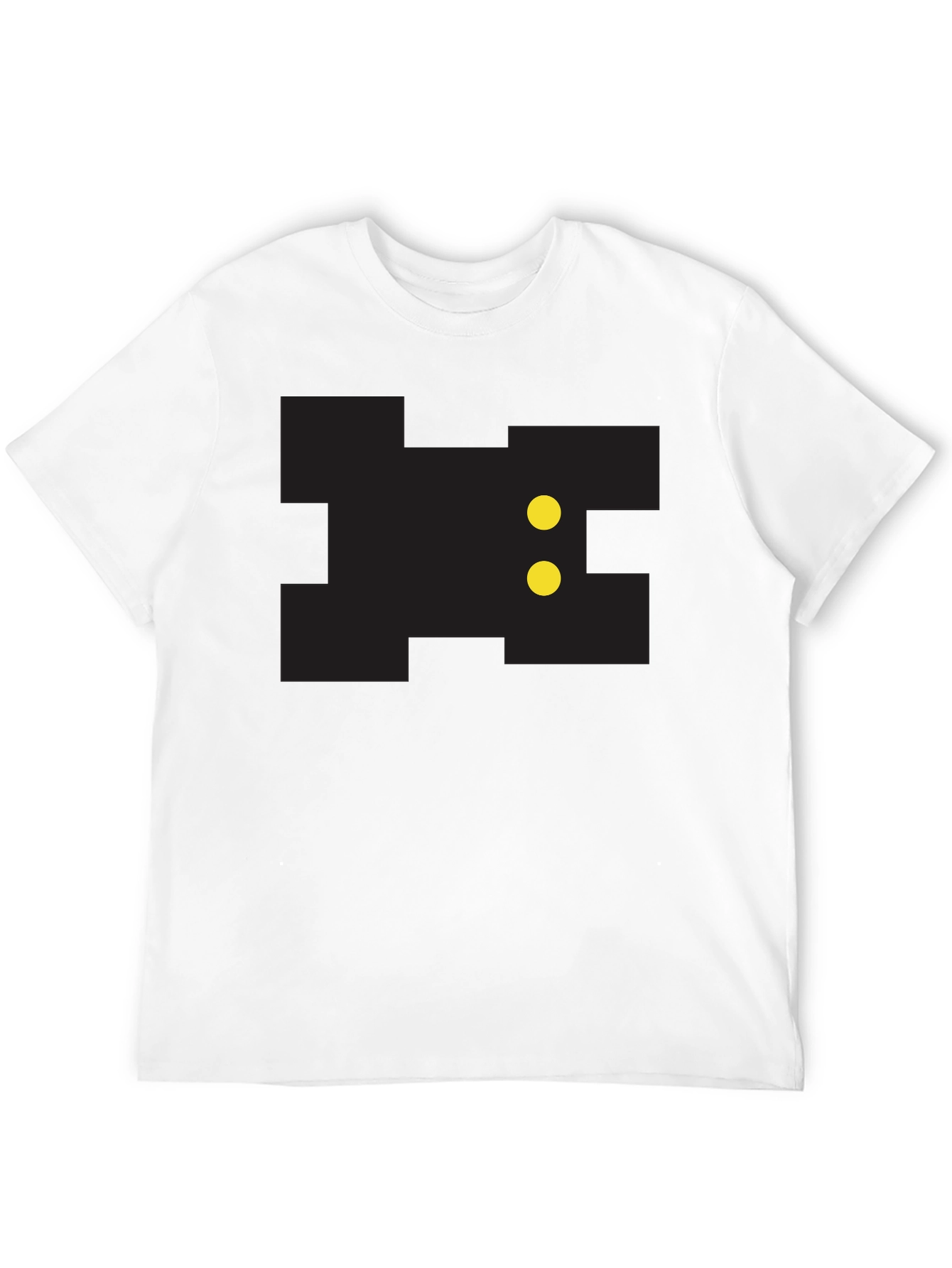 Pixelated Game Character Black Tee