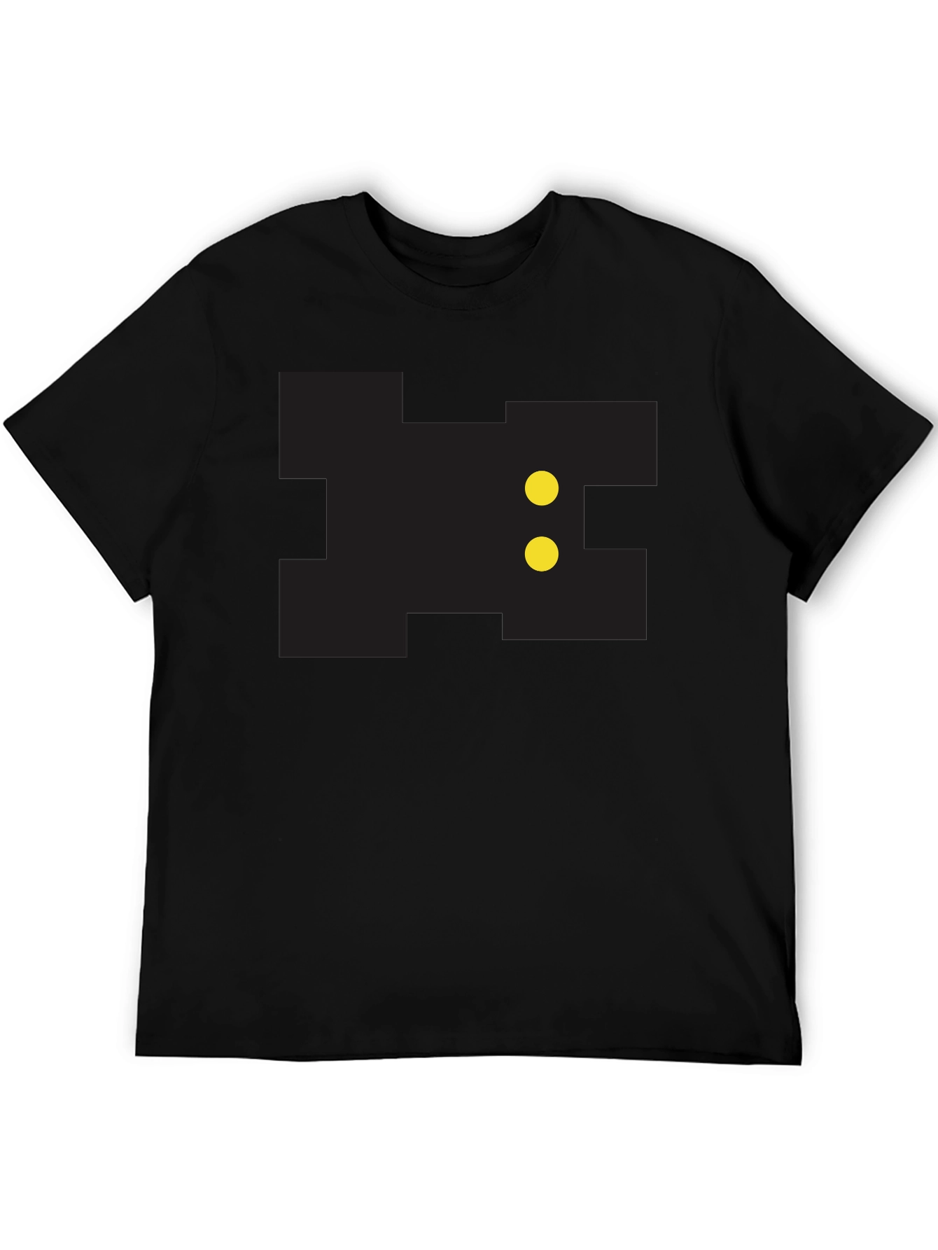 Pixelated Game Character Black Tee