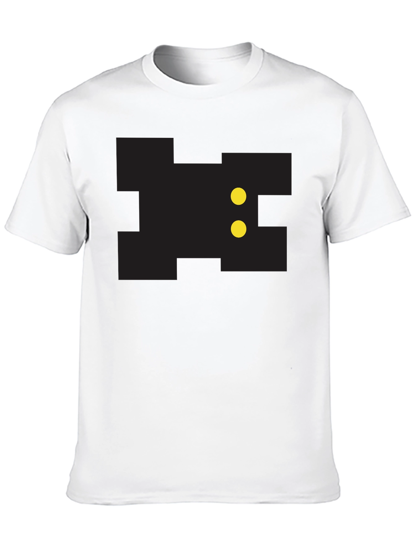 Pixelated Game Character Black Tee