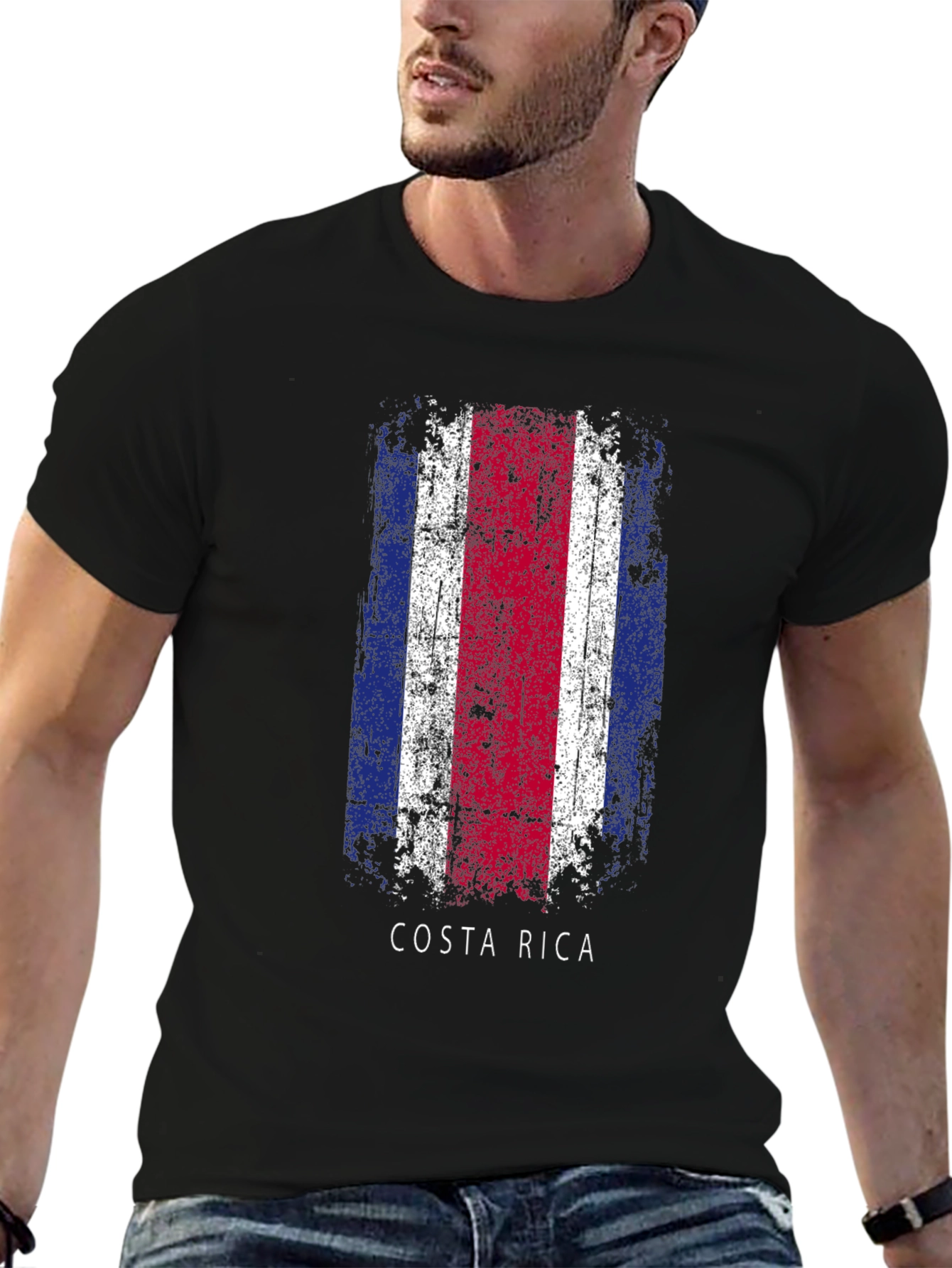 Costa Rica Flag Graphic T-Shirt