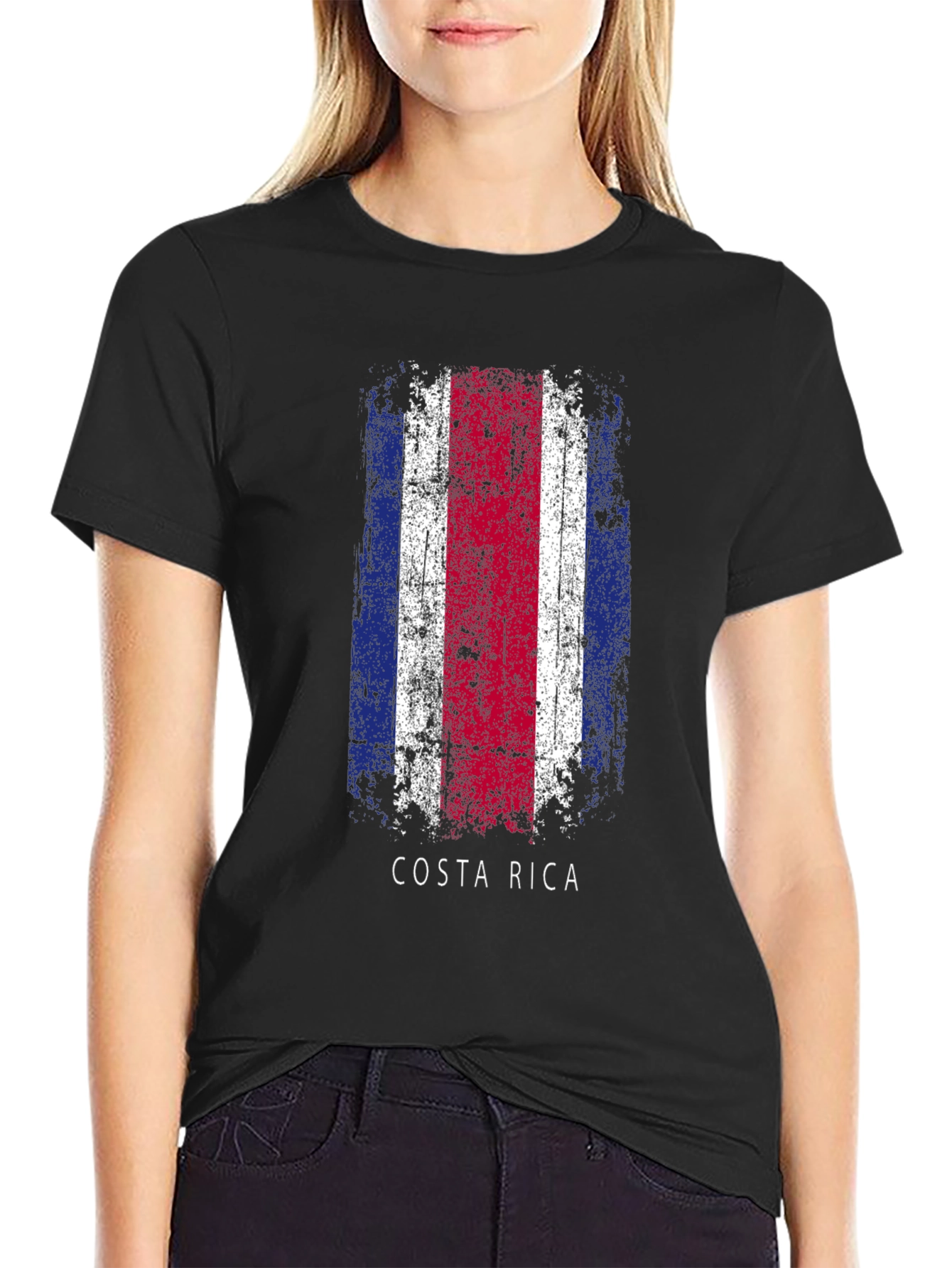 Costa Rica Flag Graphic T-Shirt