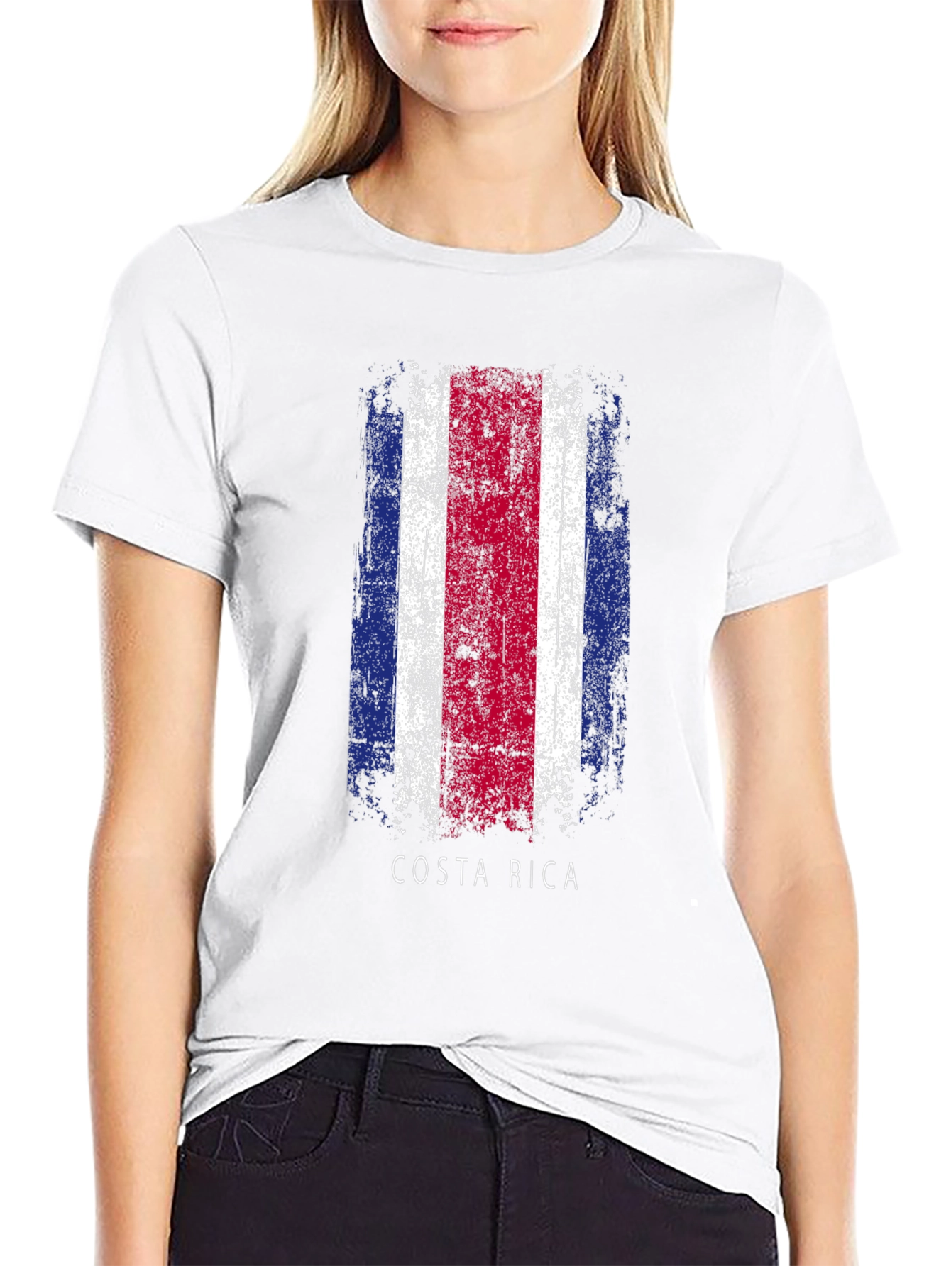 Costa Rica Flag Graphic T-Shirt