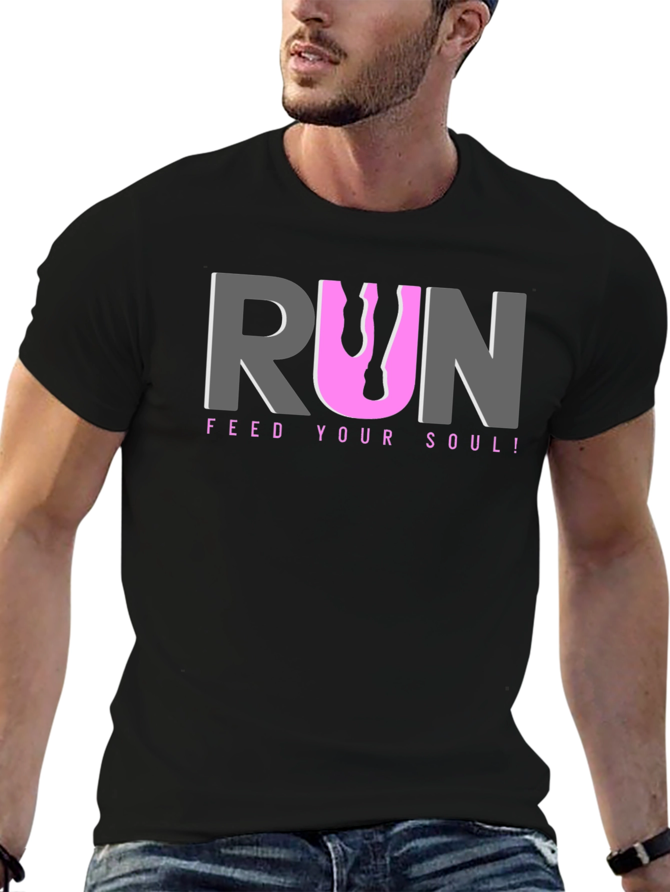 Run Feed Your Soul! Black T-Shirt