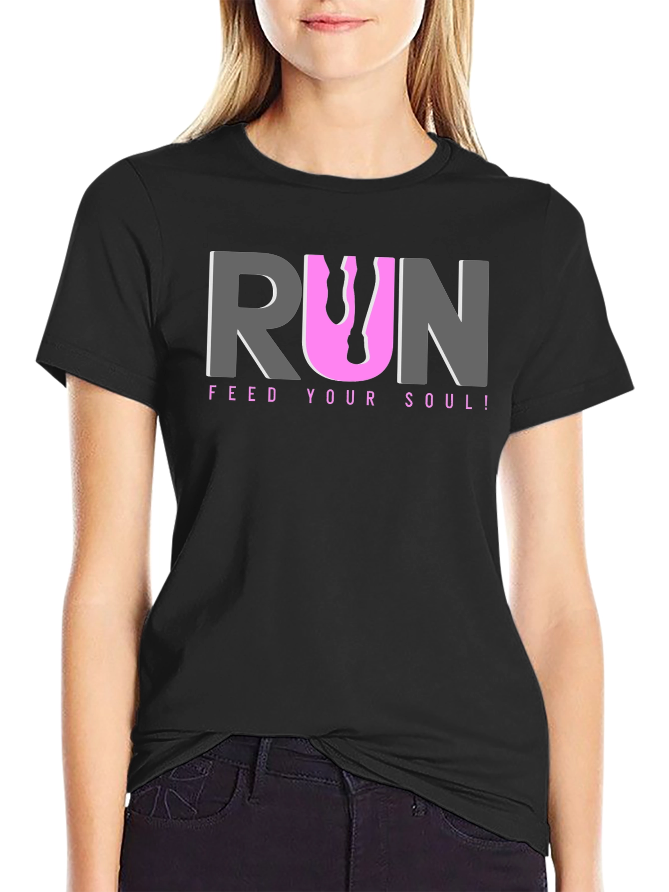 Run Feed Your Soul! Black T-Shirt