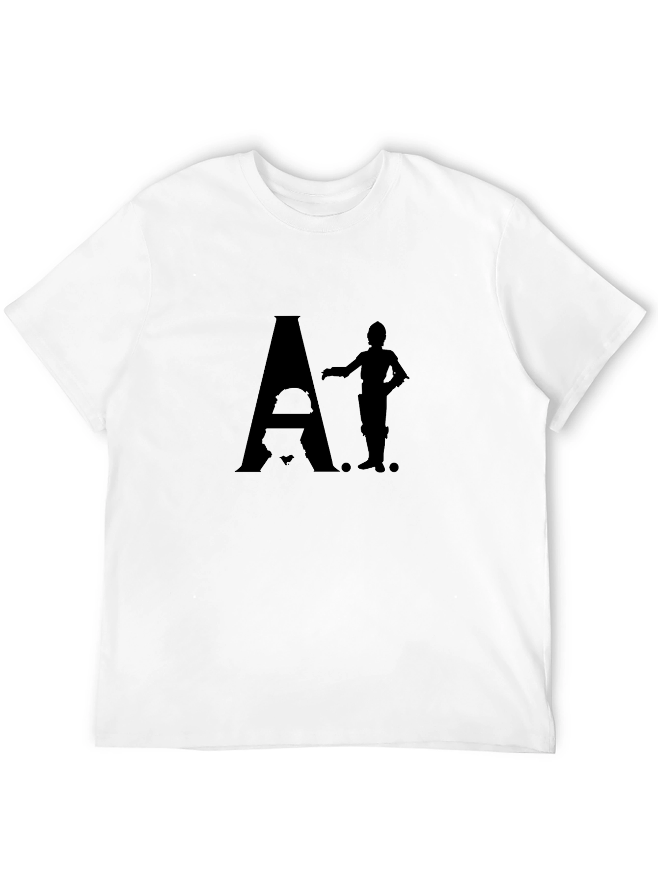 Star Wars Inspired A-Droid Graphic Tee - Black