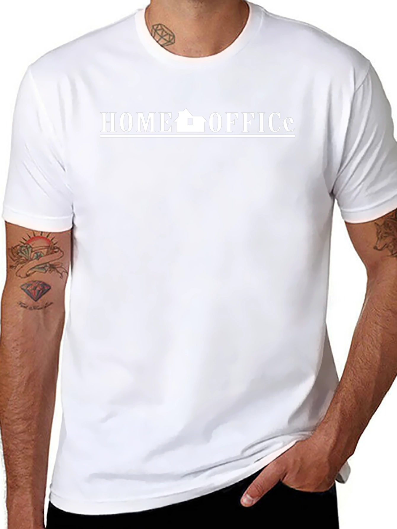 Home Office Graphic T-Shirt - Black