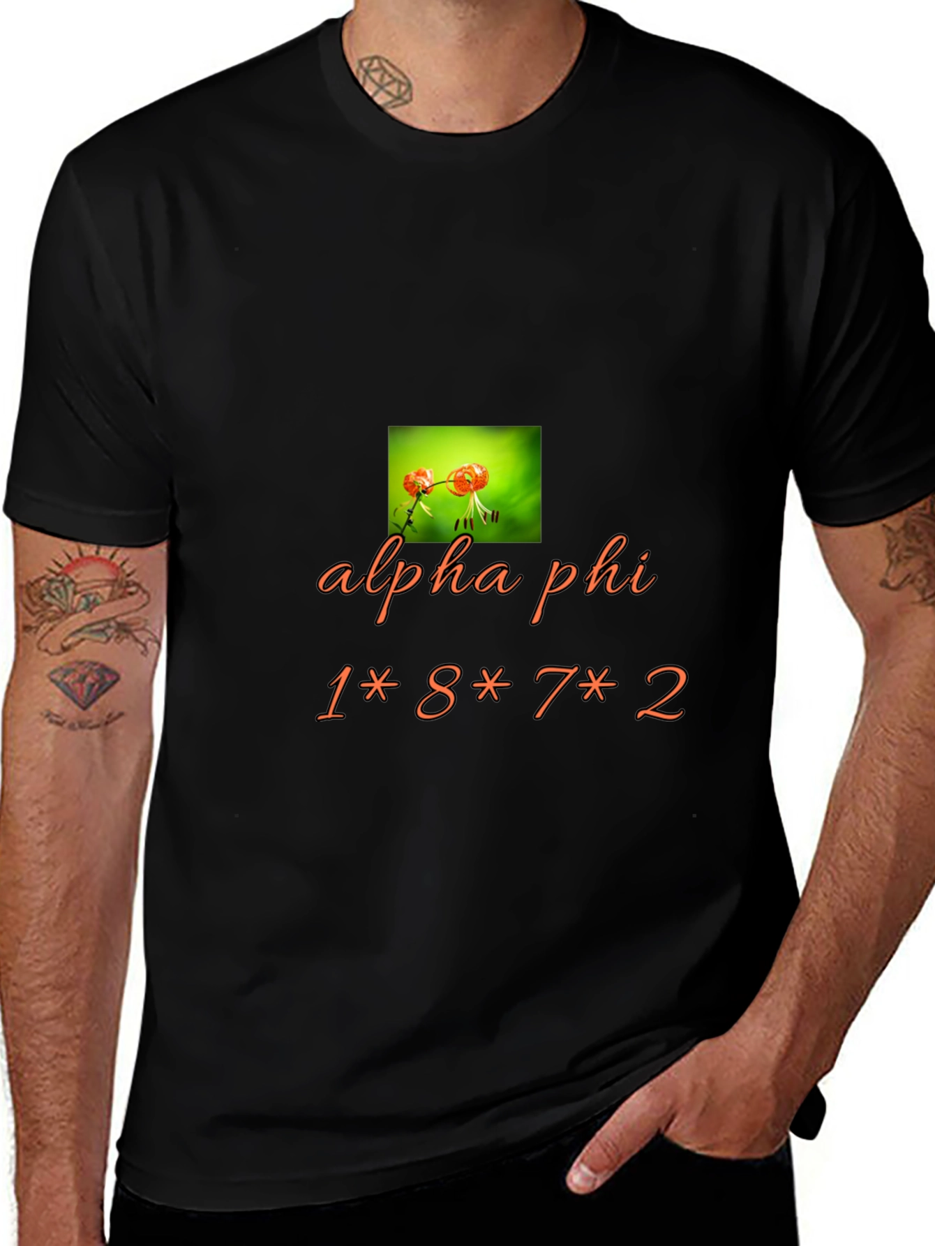 Alpha Phi Graphic Print Tee