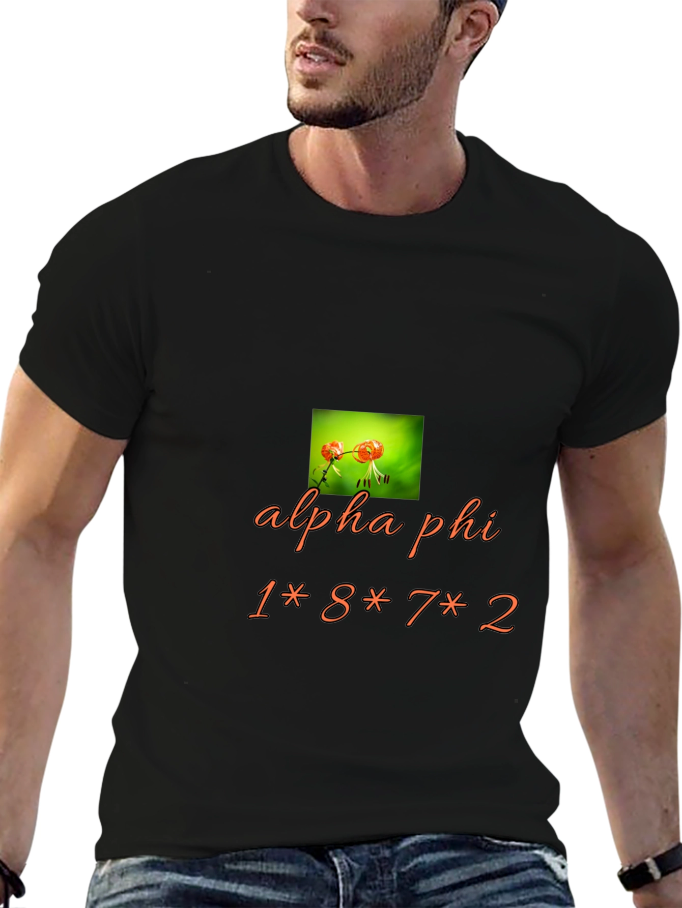 Alpha Phi Graphic Print Tee