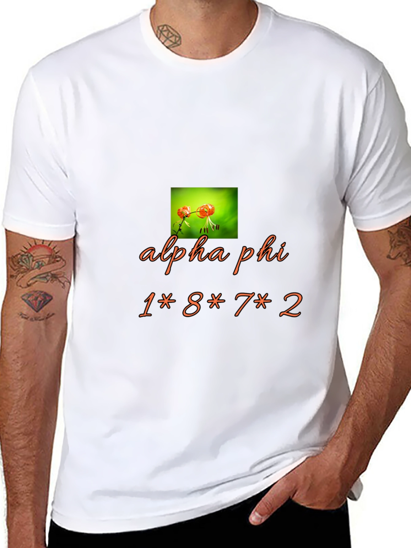 Alpha Phi Graphic Print Tee