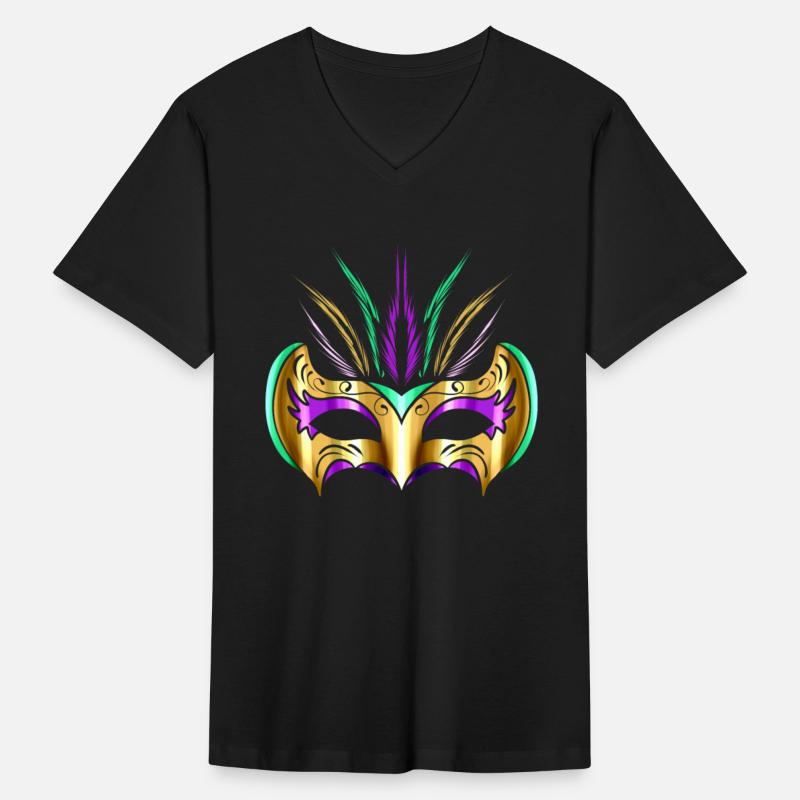 Yellow golden Mask For Mardi Gras