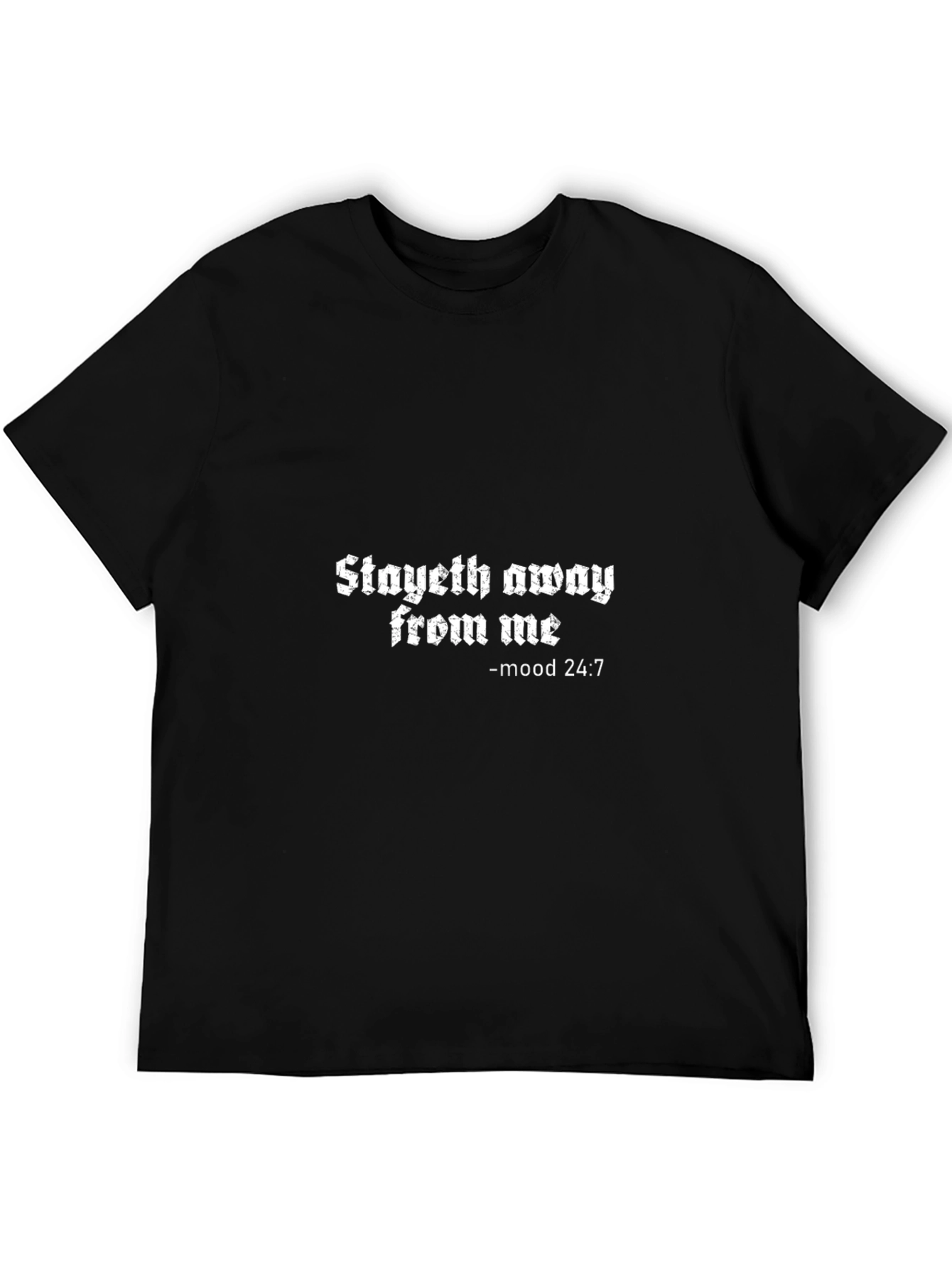Stayeth Away Black Graphic Tee