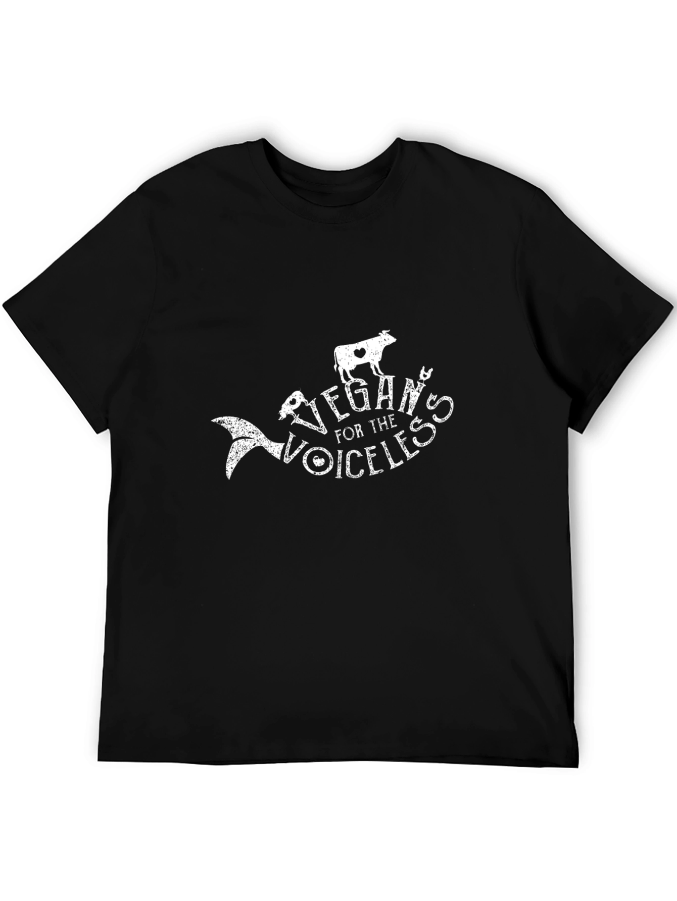 Vegan for the Voiceless Black T-Shirt