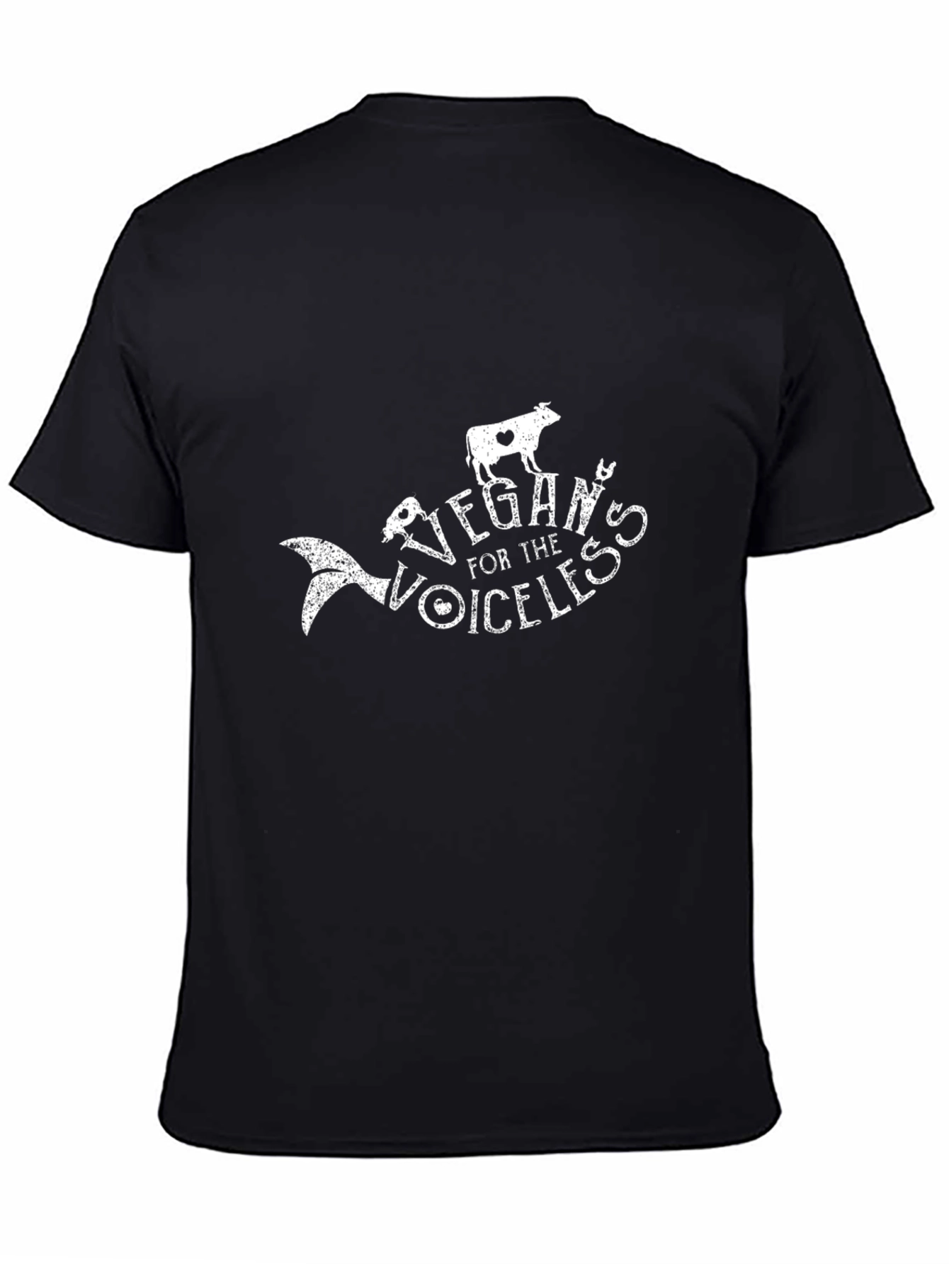 Vegan for the Voiceless Black T-Shirt