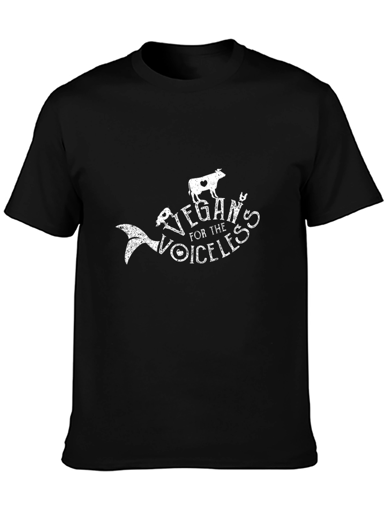 Vegan for the Voiceless Black T-Shirt